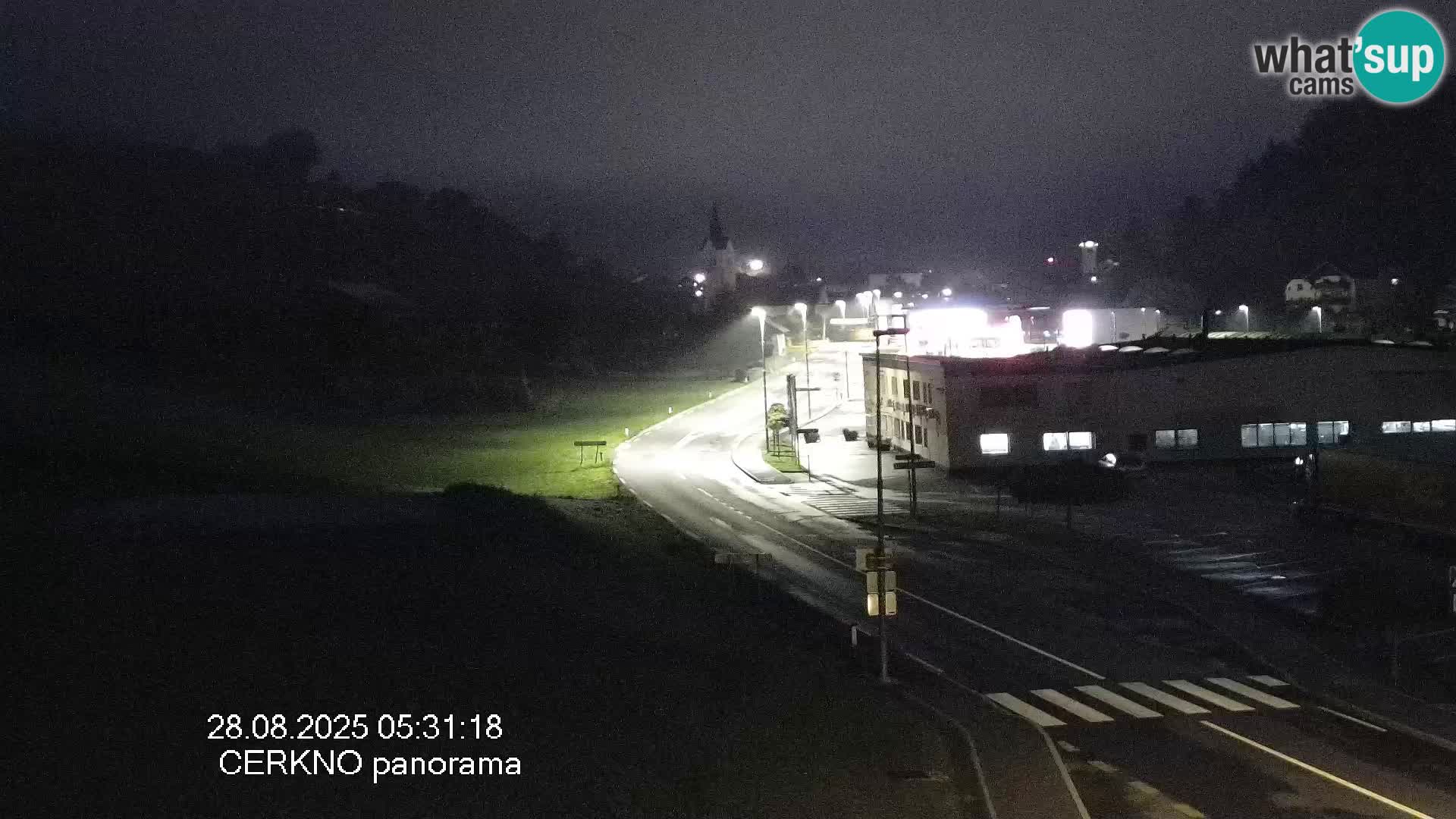Cerkno entrada a la ciudad Webcam en vivo