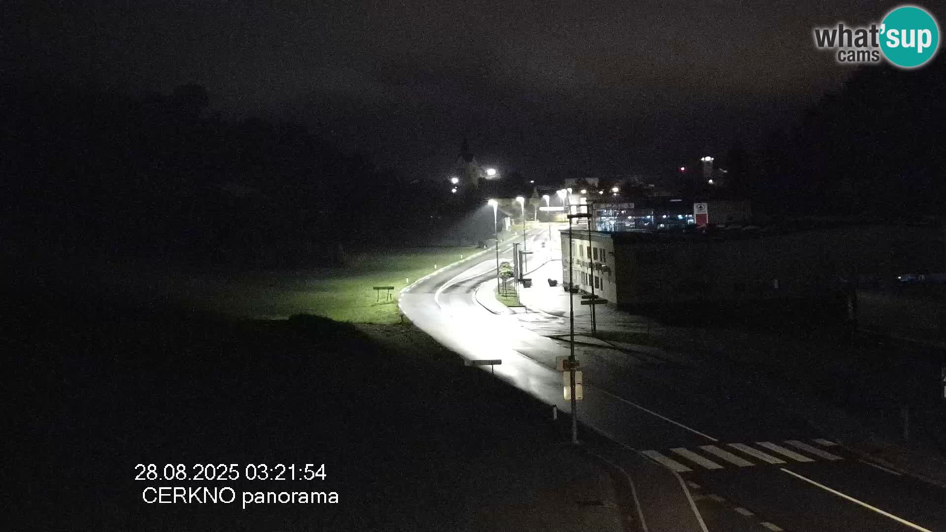 Cerkno entrada a la ciudad Webcam en vivo
