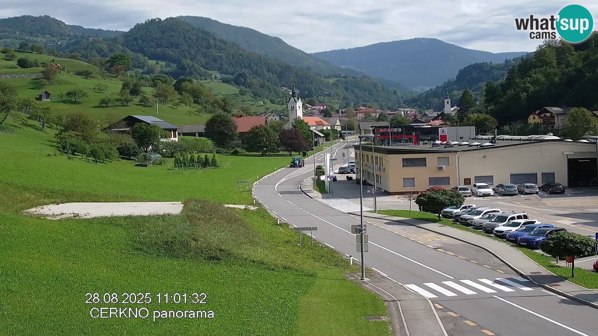 Cerkno entrada a la ciudad Webcam en vivo