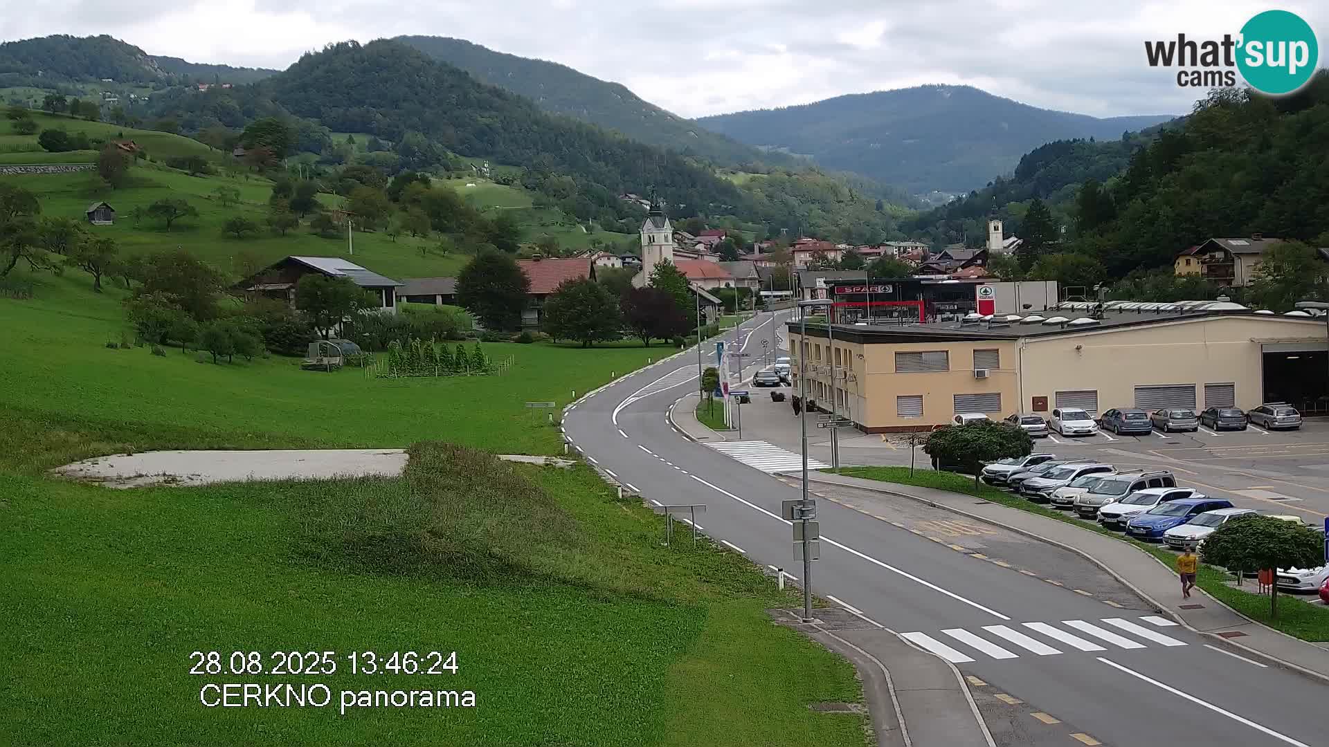 Cerkno entrada a la ciudad Webcam en vivo