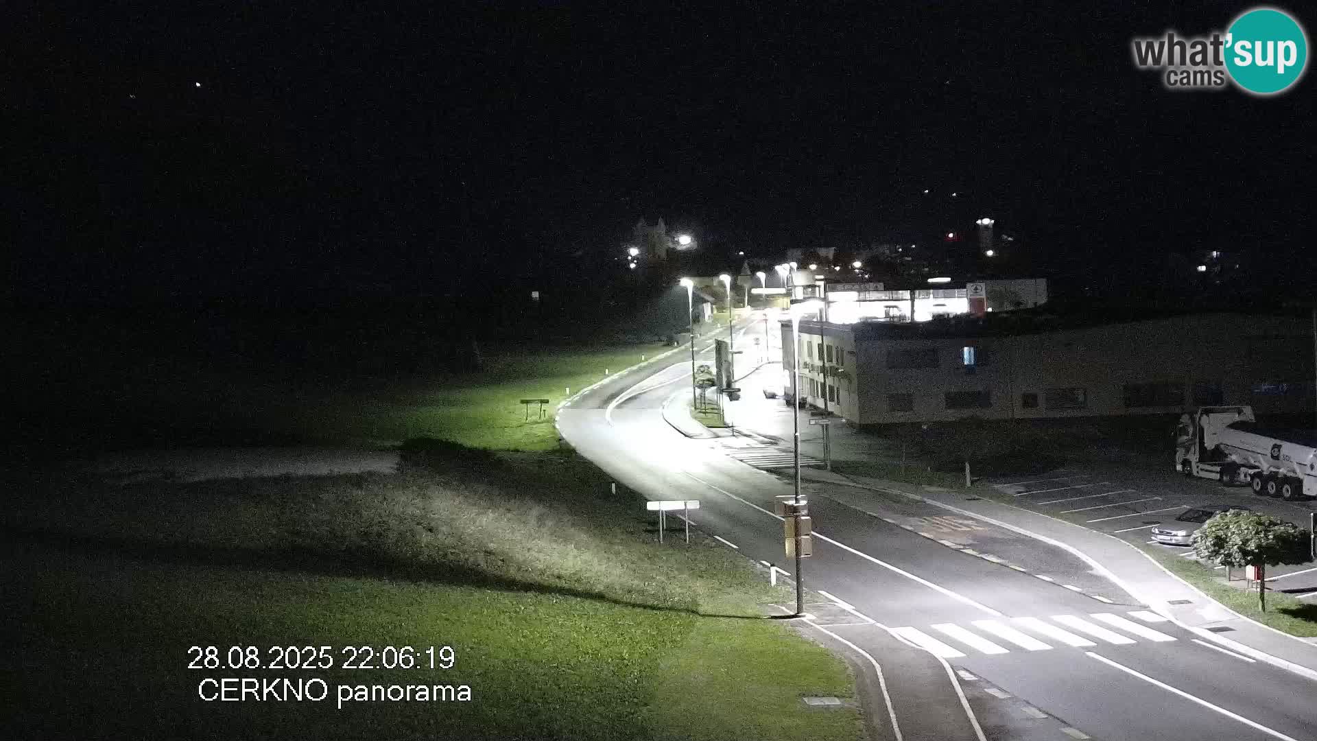 Cerkno entrada a la ciudad Webcam en vivo
