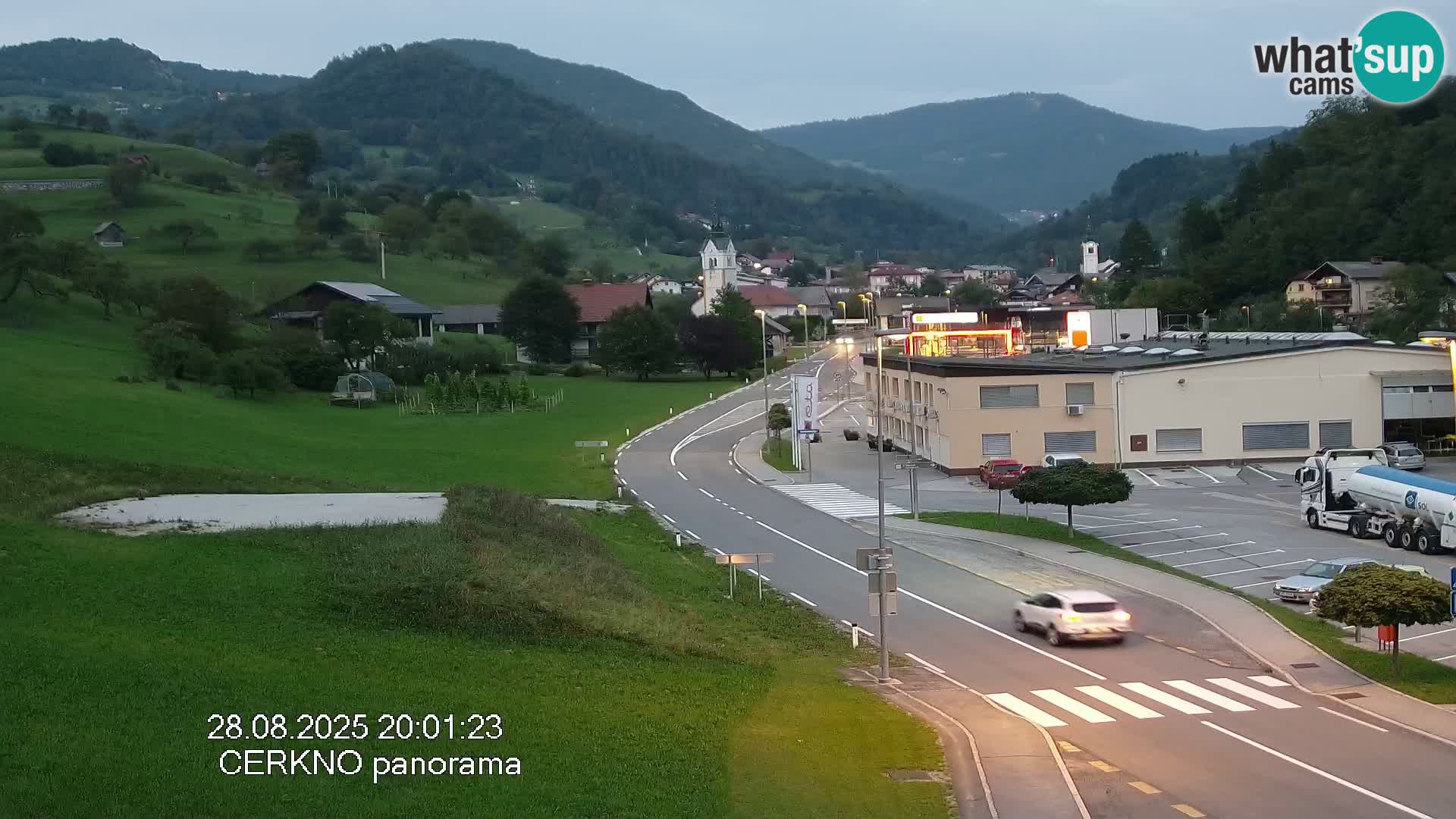 Webcam en direct – Entrée de la ville de Cerkno