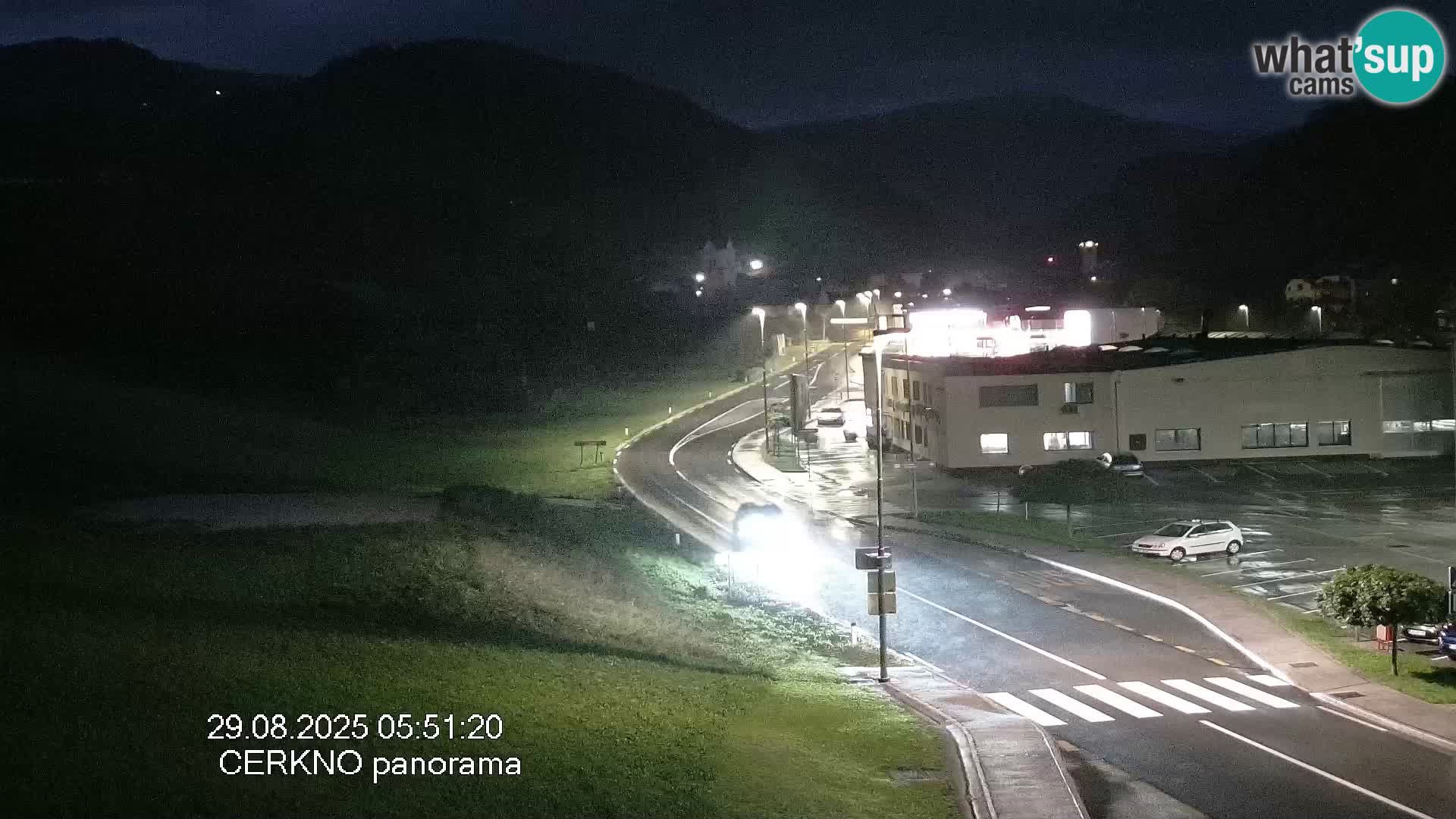 Webcam en direct – Entrée de la ville de Cerkno