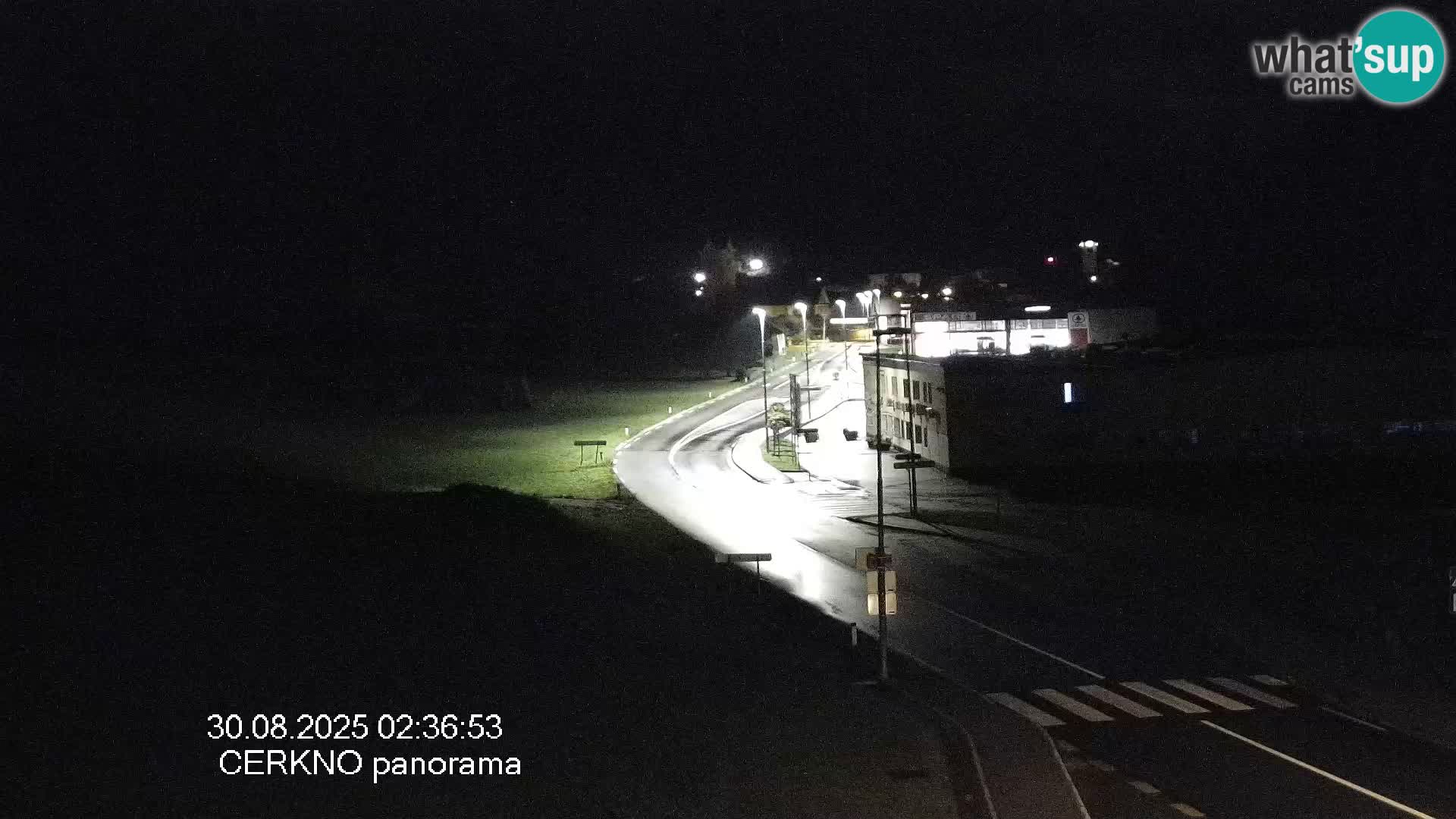Cerkno city entrance Live Webcam