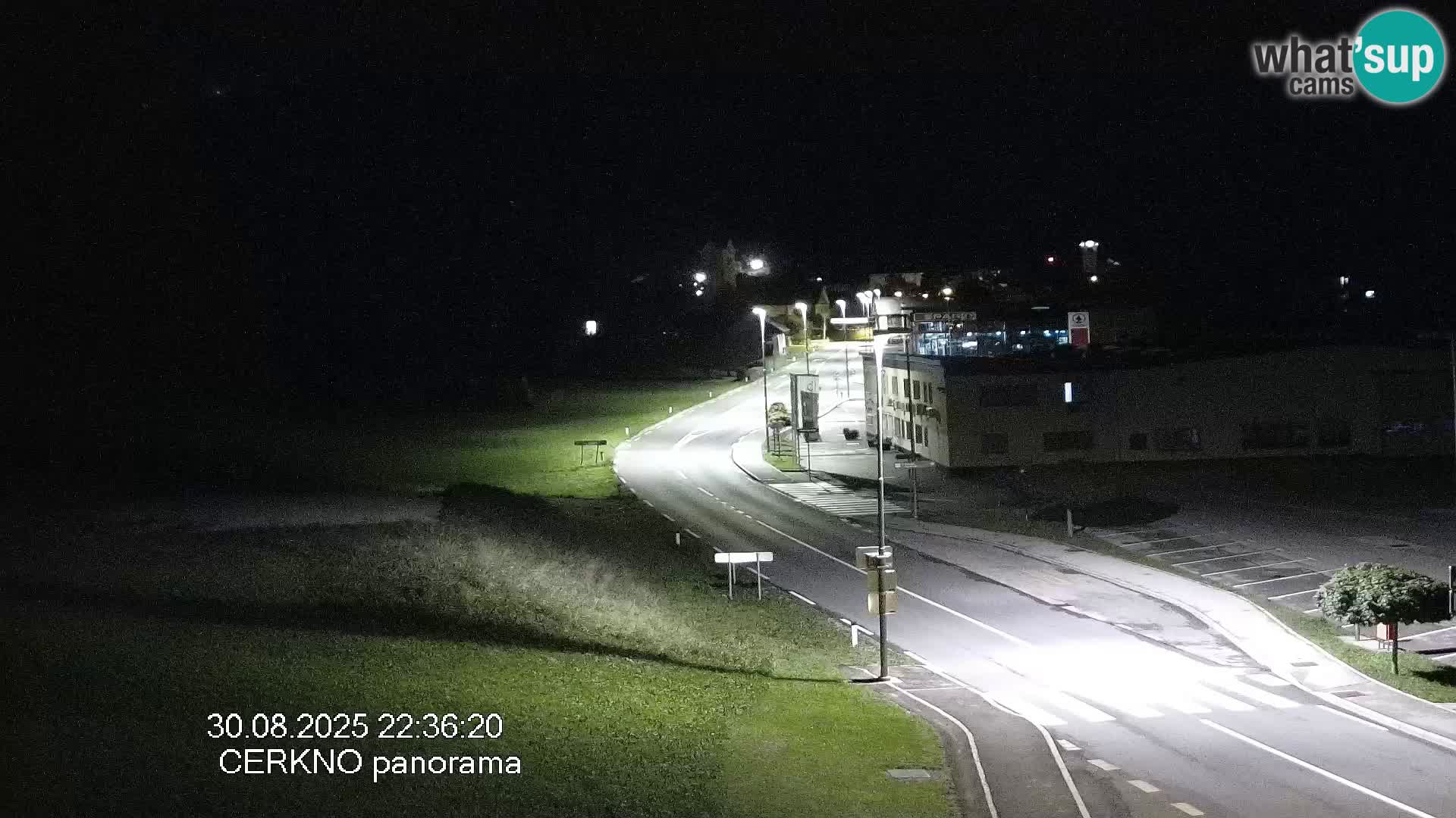 Webcam en direct – Entrée de la ville de Cerkno