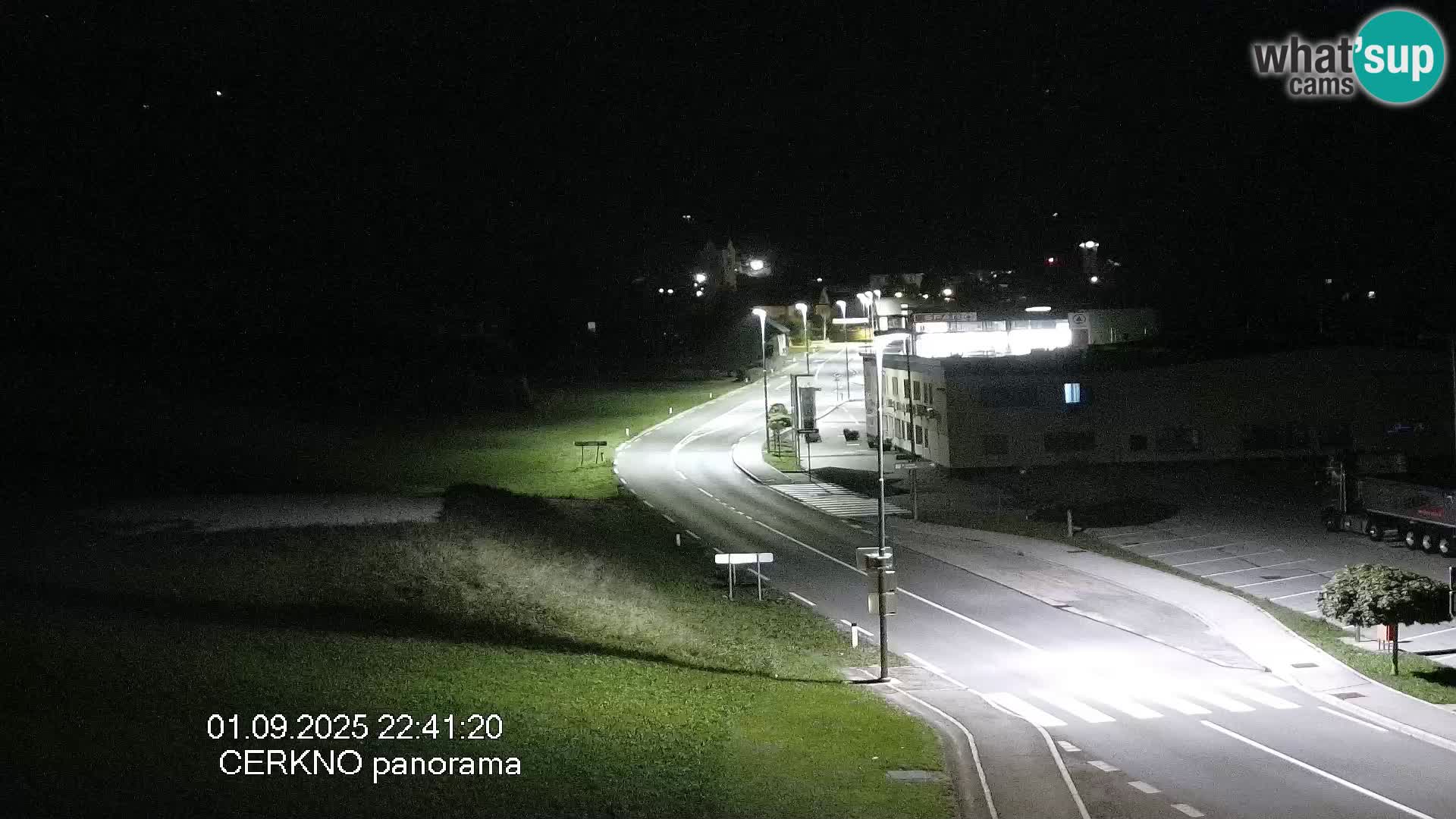 Cerkno entrada a la ciudad Webcam en vivo