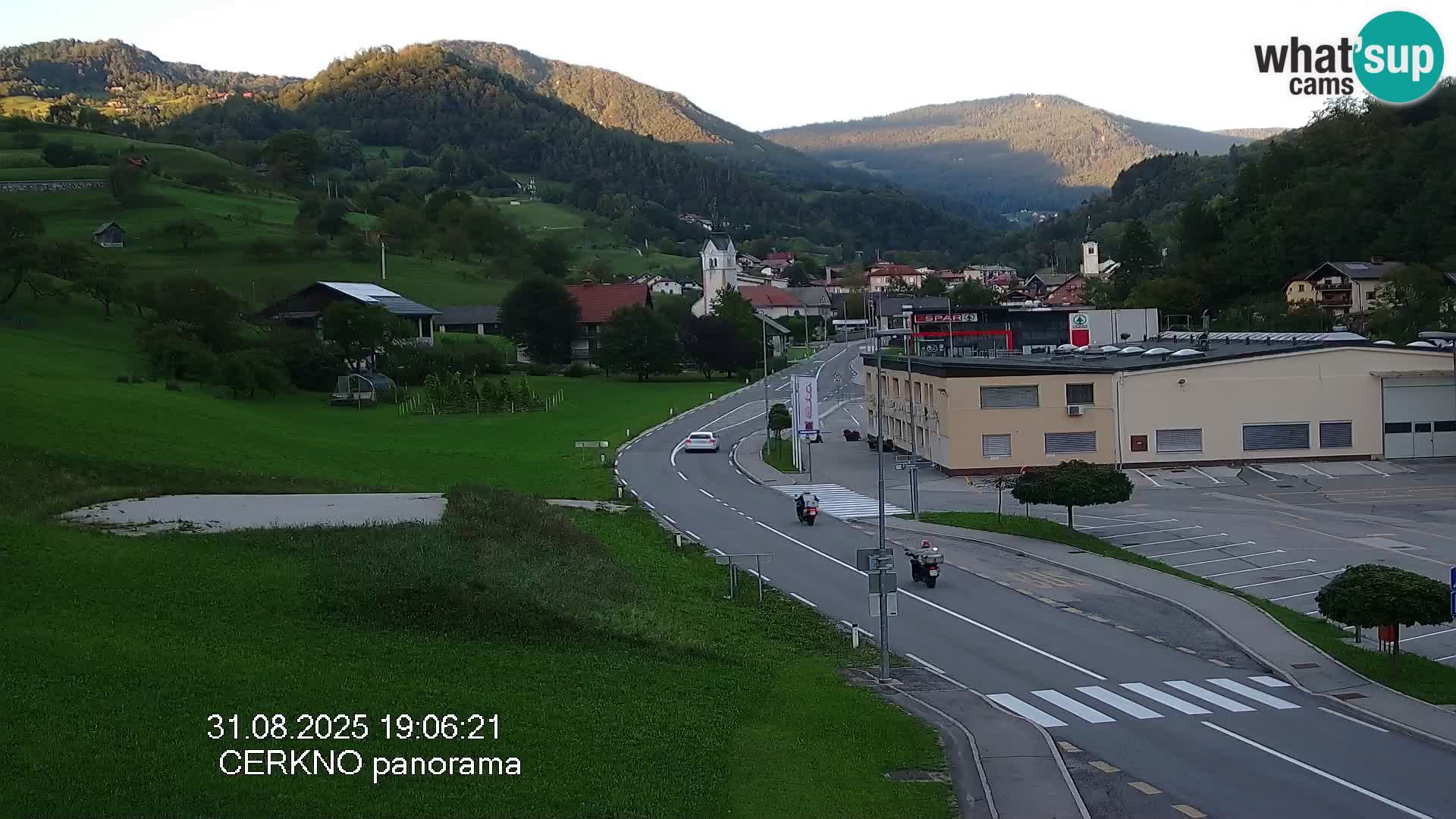 Cerkno city entrance Live Webcam