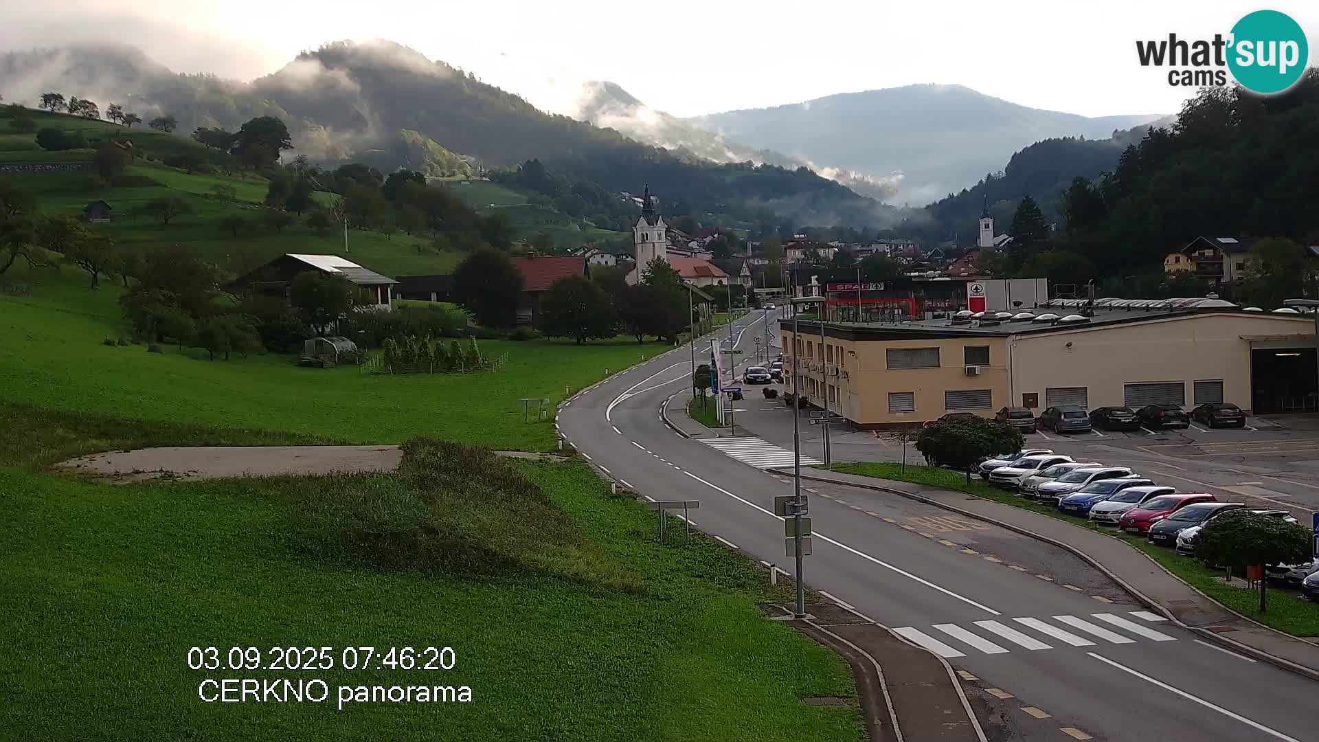 Cerkno ulaz u grad – Kamera uživo