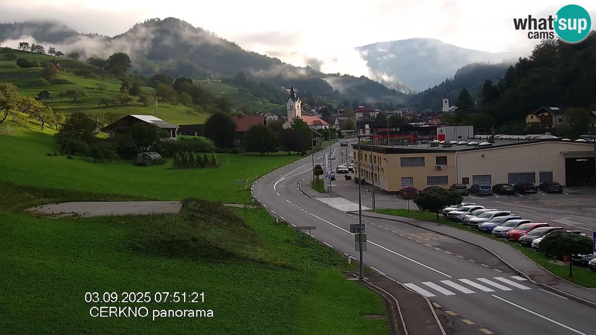 Cerkno Stadteingang Live-Webcam