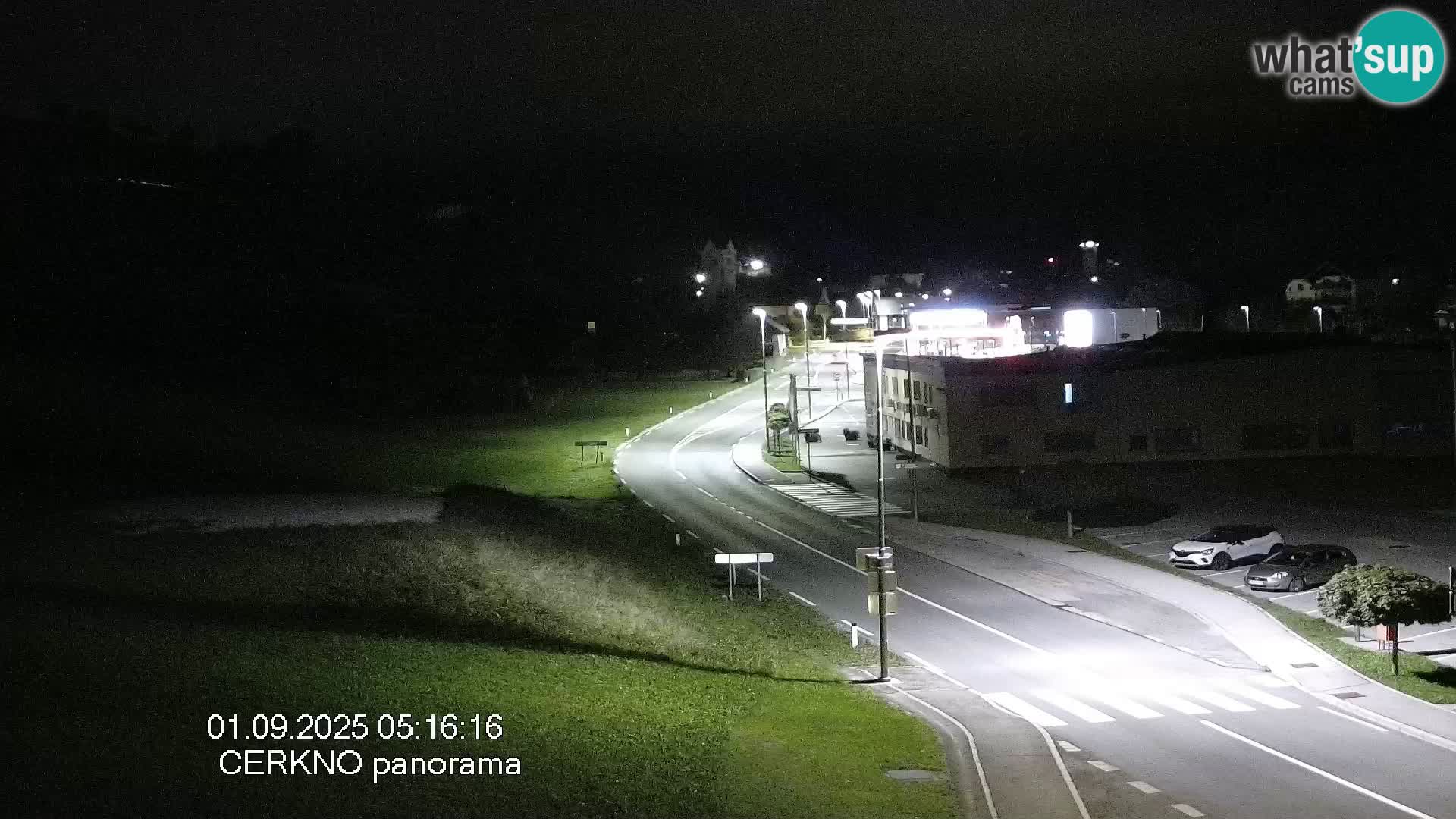 Cerkno city entrance Live Webcam