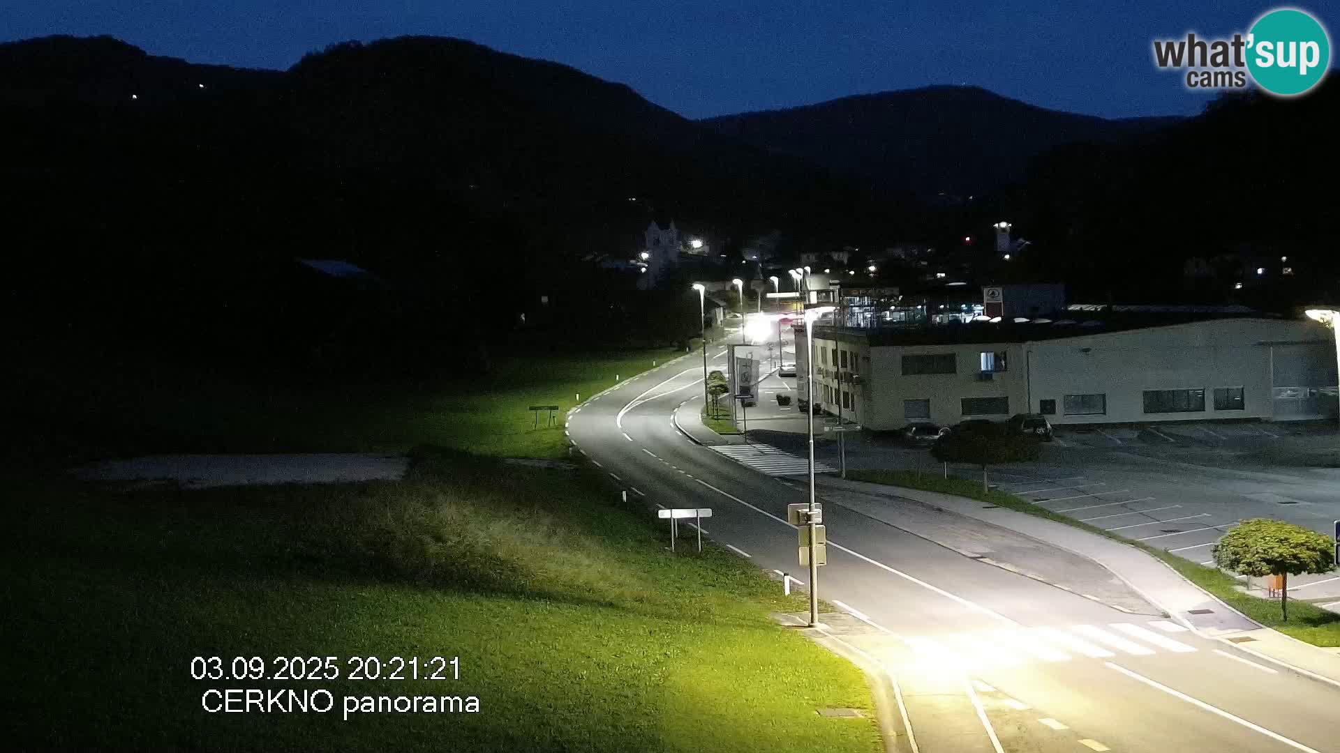 Webcam en direct – Entrée de la ville de Cerkno