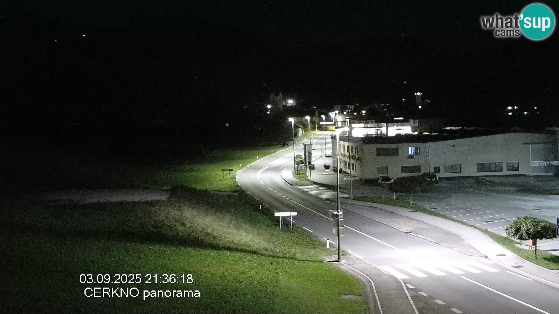 Cerkno city entrance Live Webcam