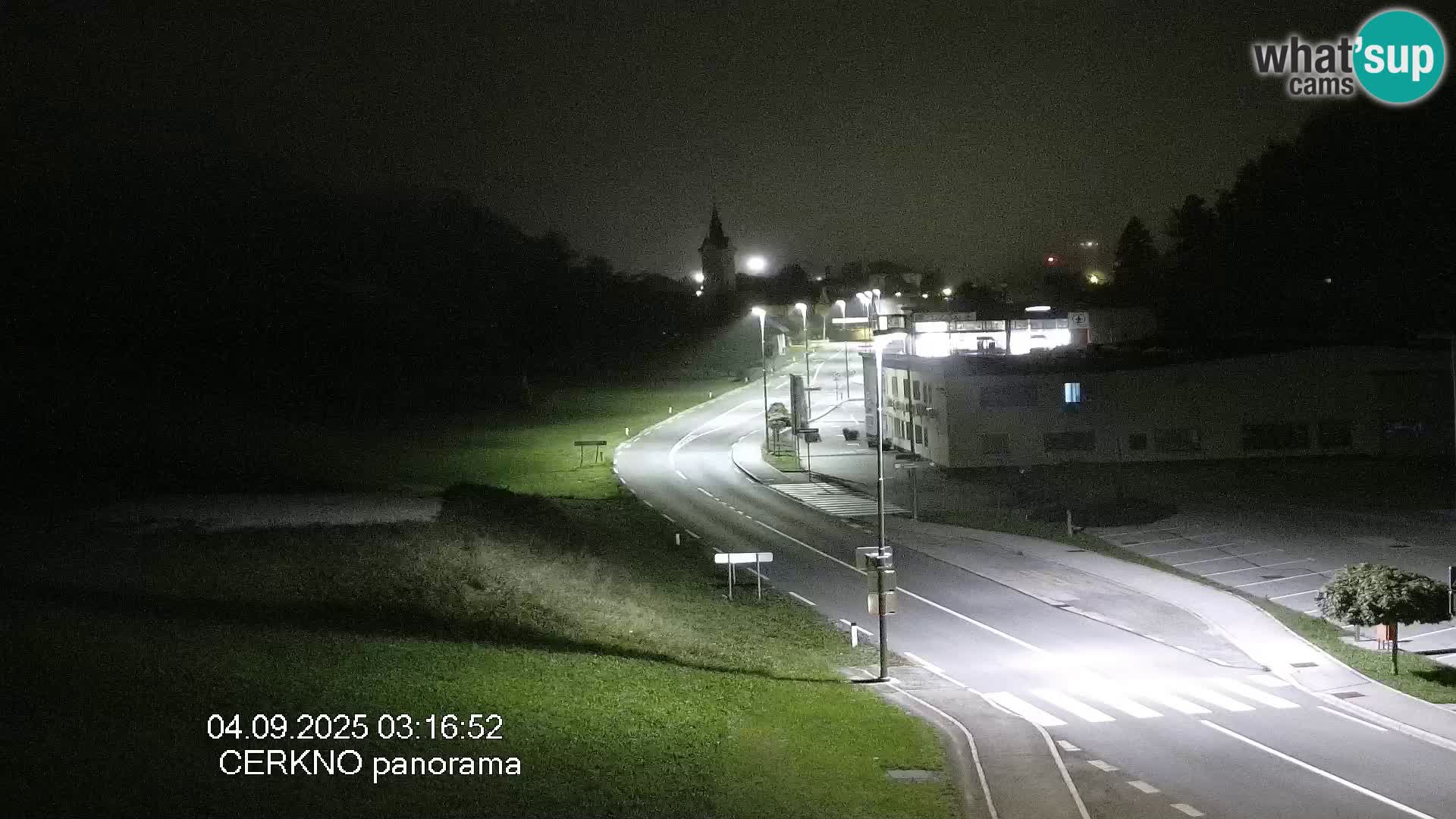 Webcam en direct – Entrée de la ville de Cerkno