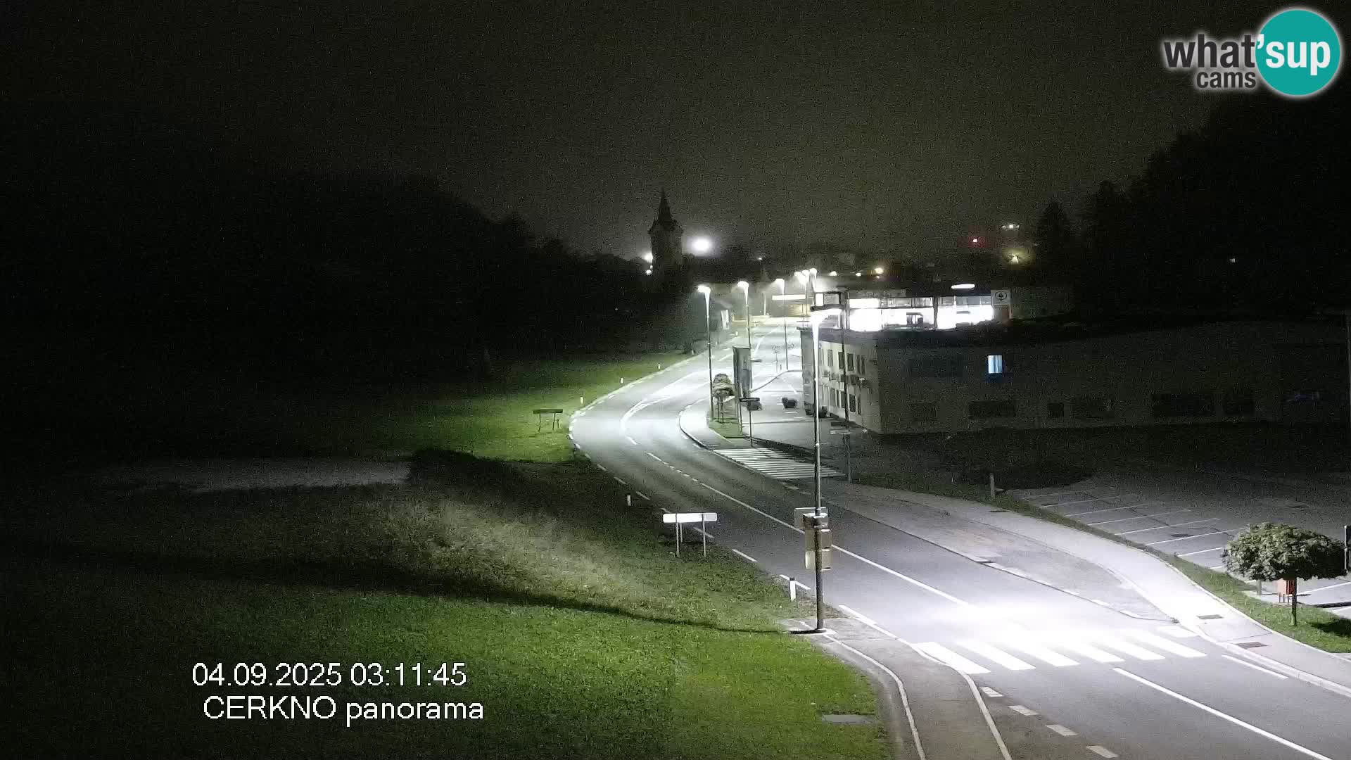 Cerkno entrada a la ciudad Webcam en vivo