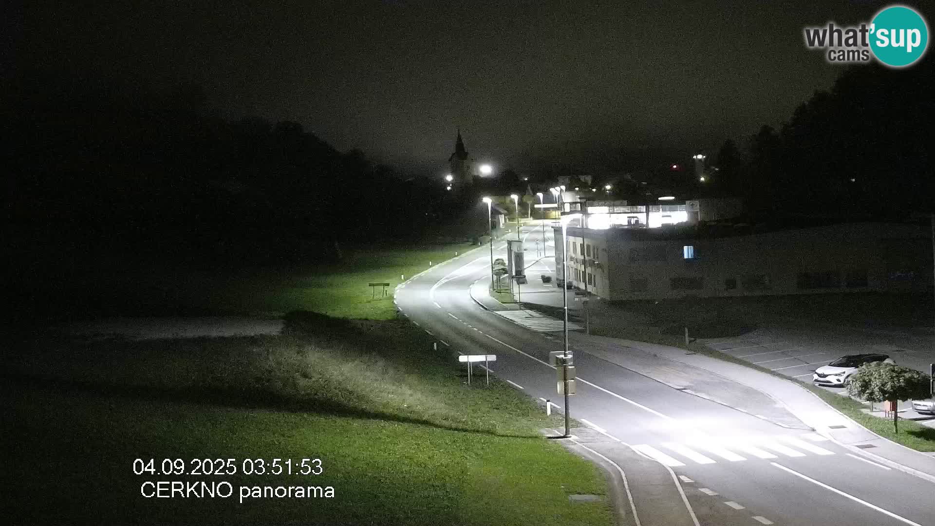Webcam en direct – Entrée de la ville de Cerkno