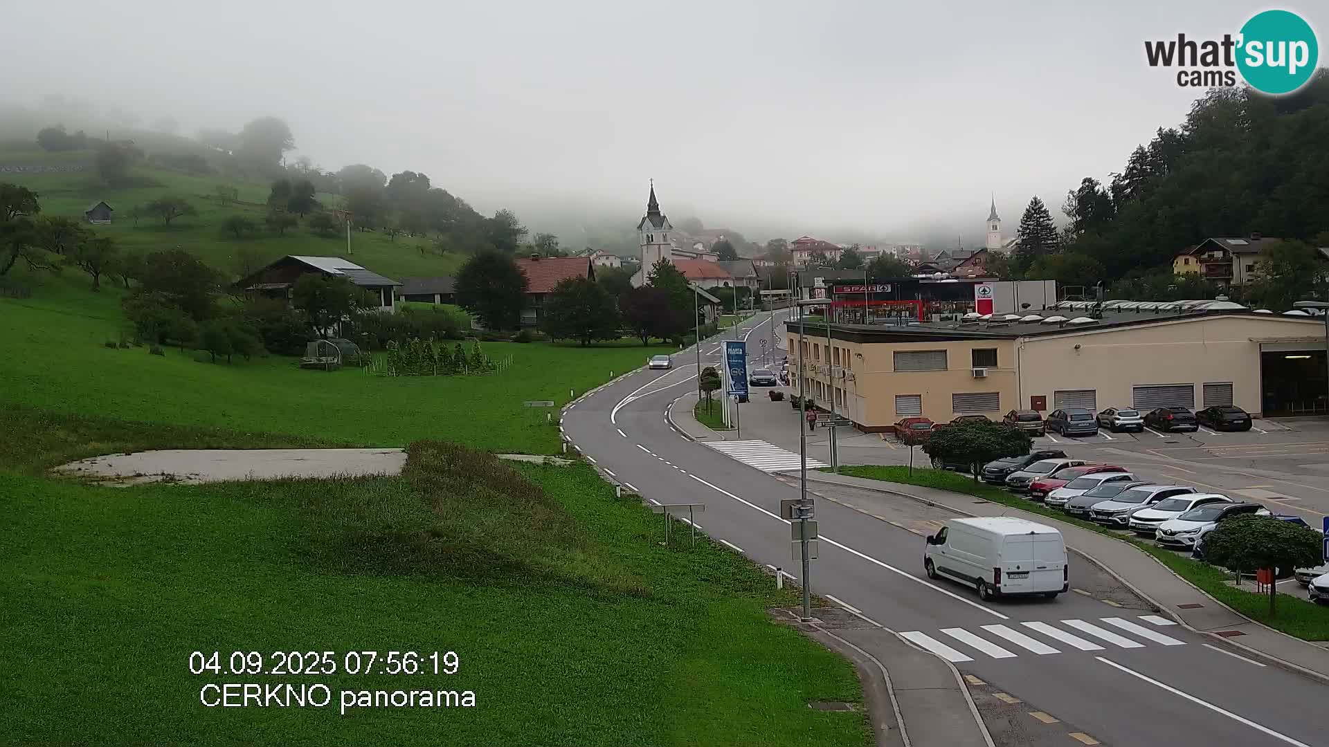 Cerkno city entrance Live Webcam