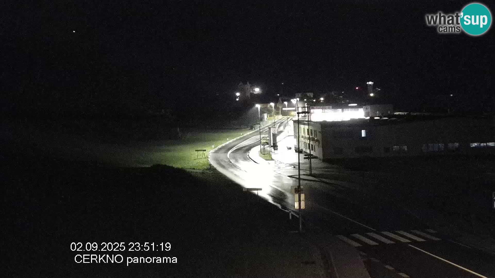 Cerkno city entrance Live Webcam
