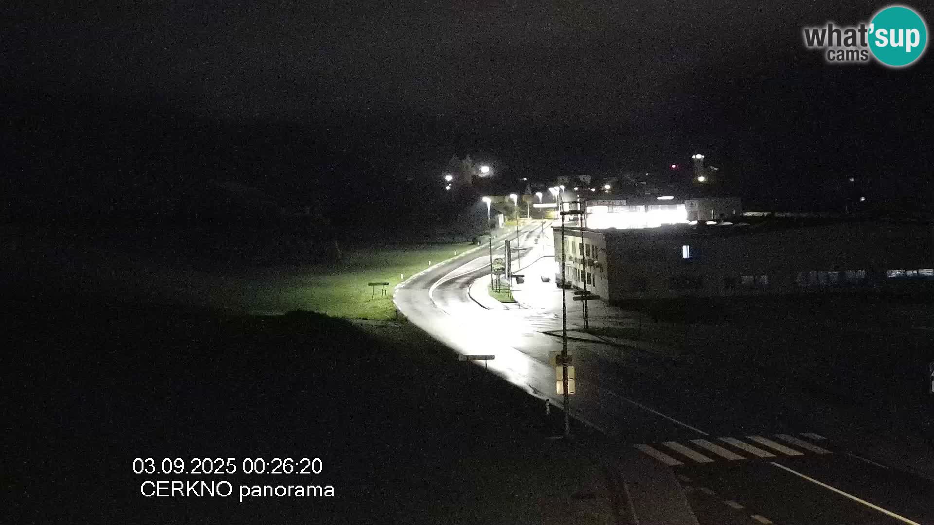 Cerkno city entrance Live Webcam