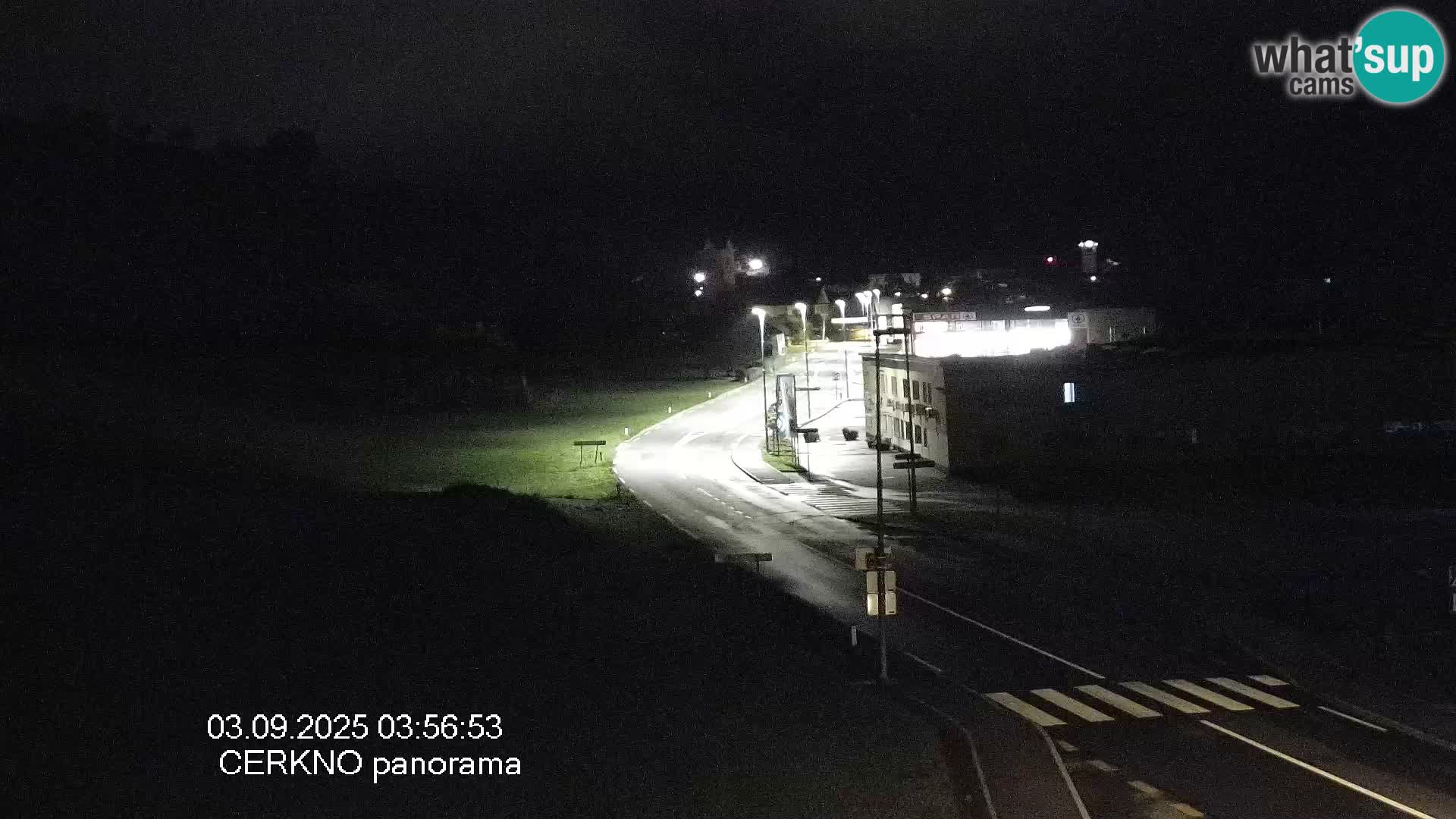 Cerkno city entrance Live Webcam