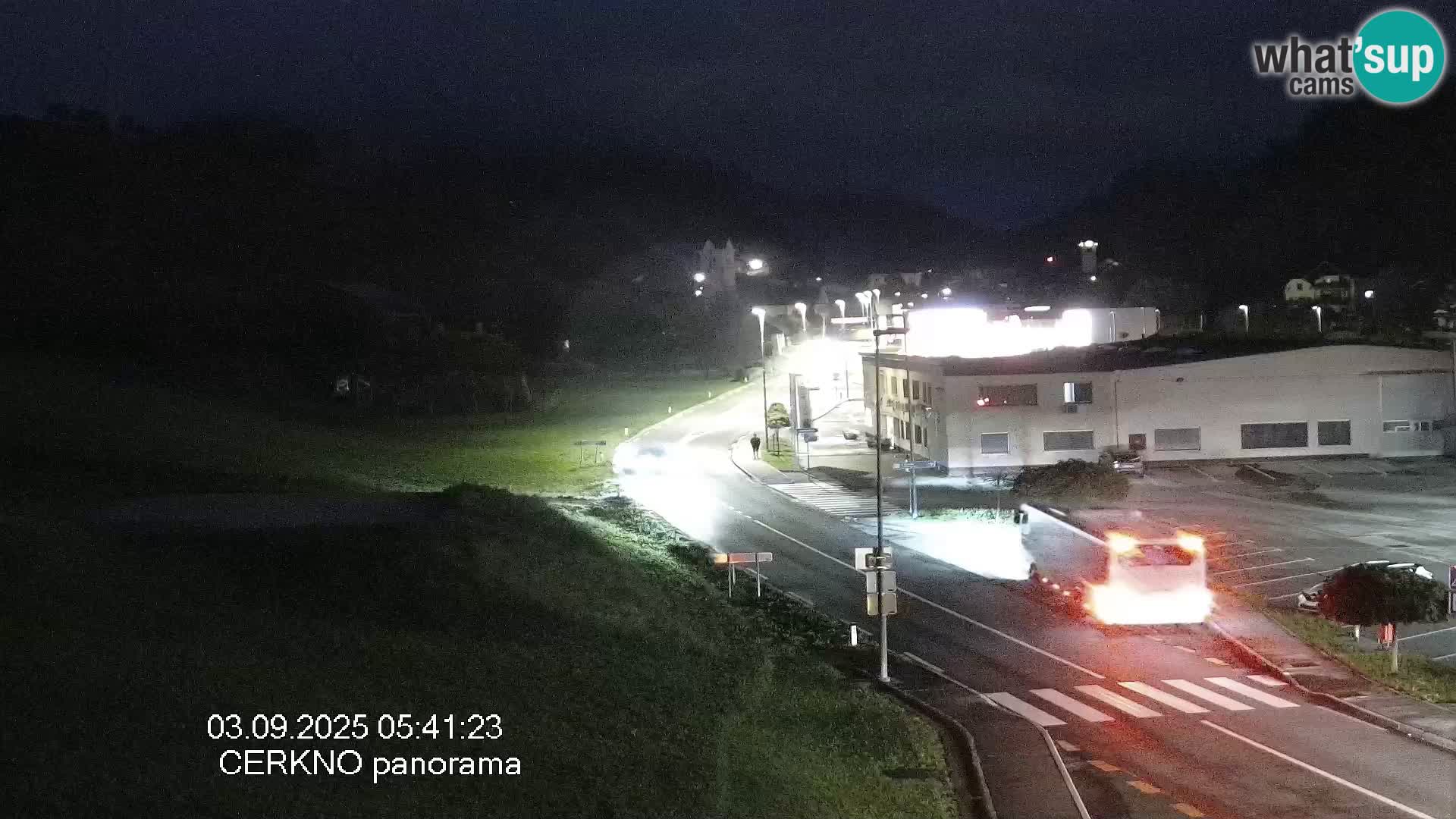 Cerkno city entrance Live Webcam