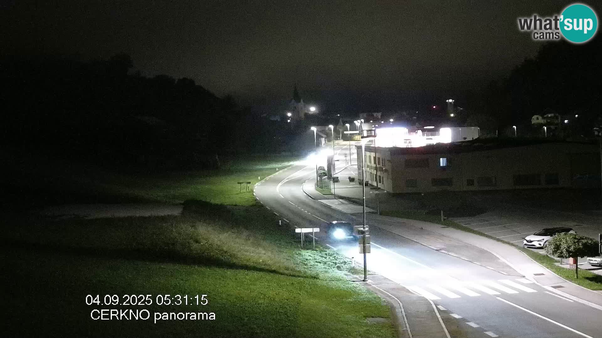 Cerkno city entrance Live Webcam