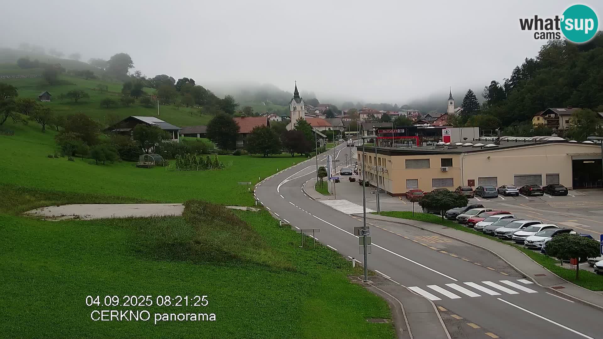 Cerkno entrada a la ciudad Webcam en vivo