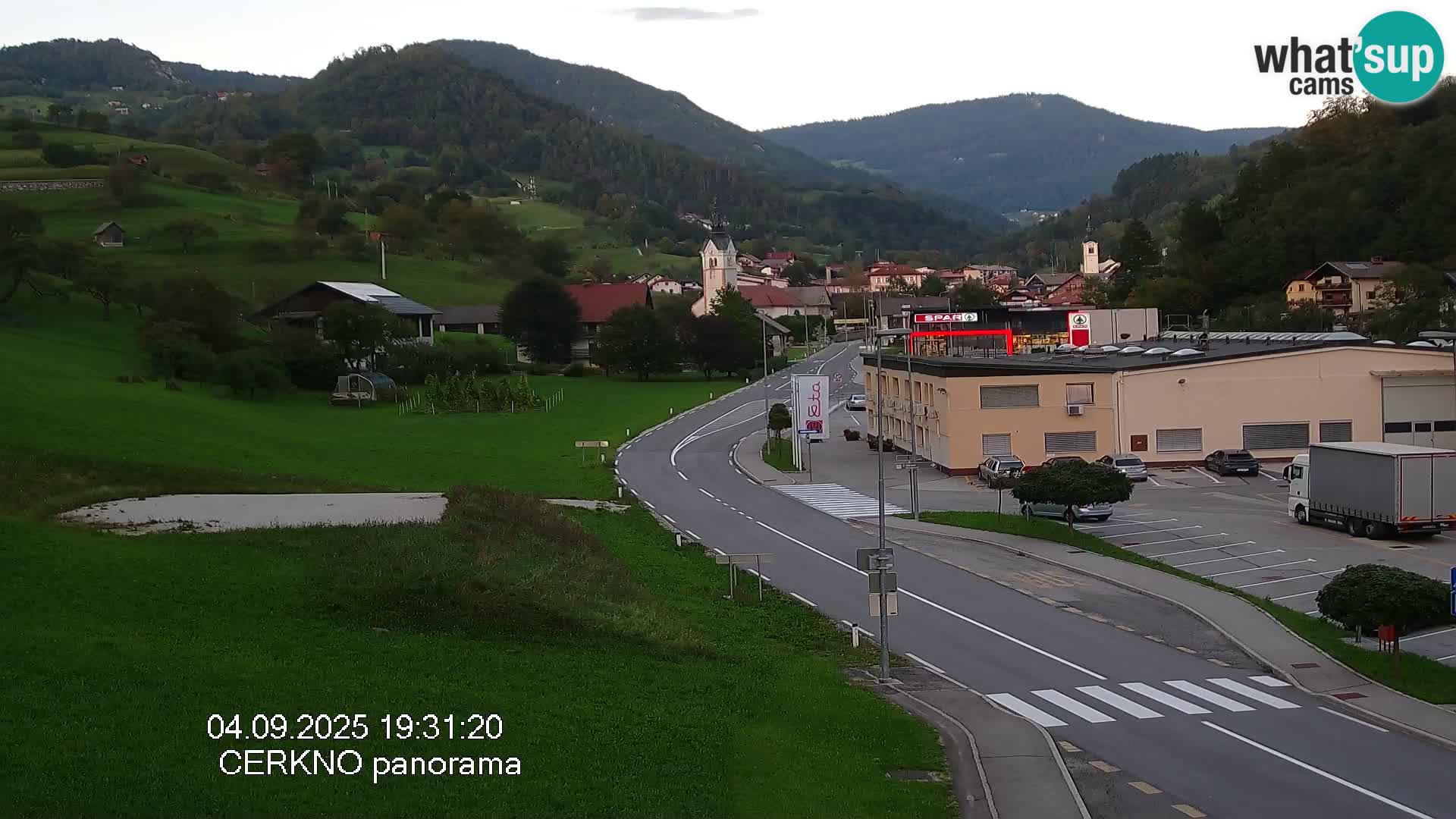Cerkno ulaz u grad – Kamera uživo