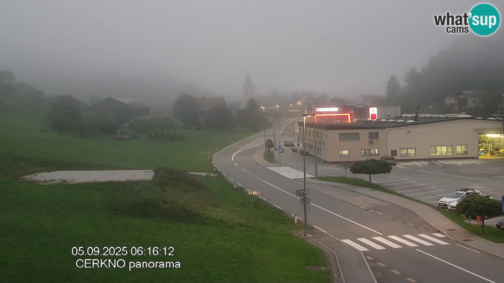 Cerkno city entrance Live Webcam