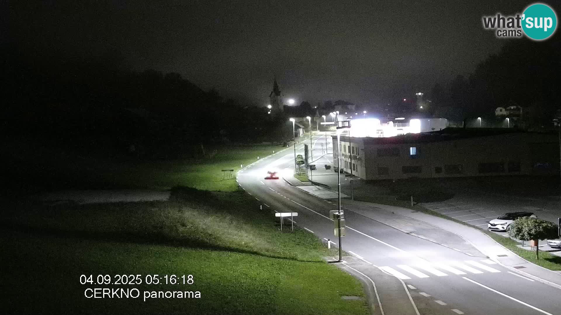 Webcam en direct – Entrée de la ville de Cerkno