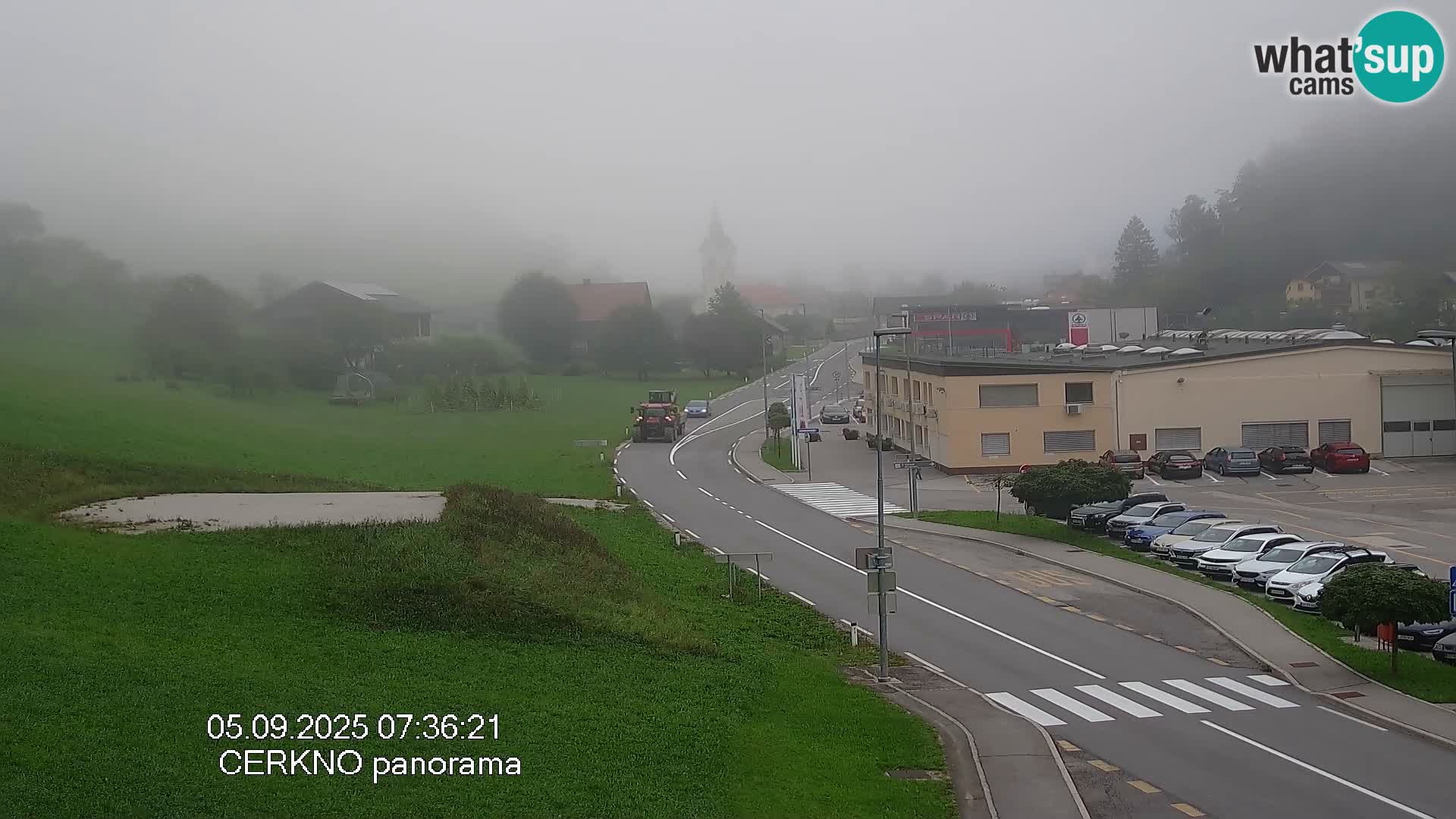 Cerkno city entrance Live Webcam