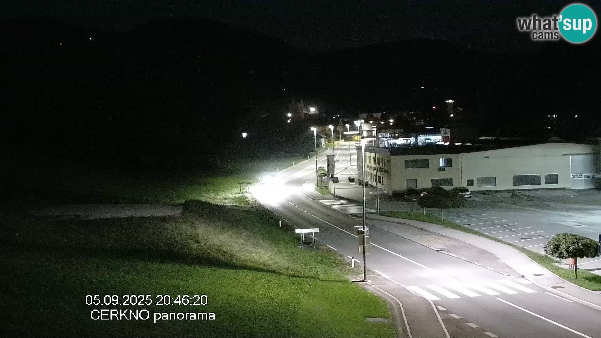 Cerkno entrada a la ciudad Webcam en vivo