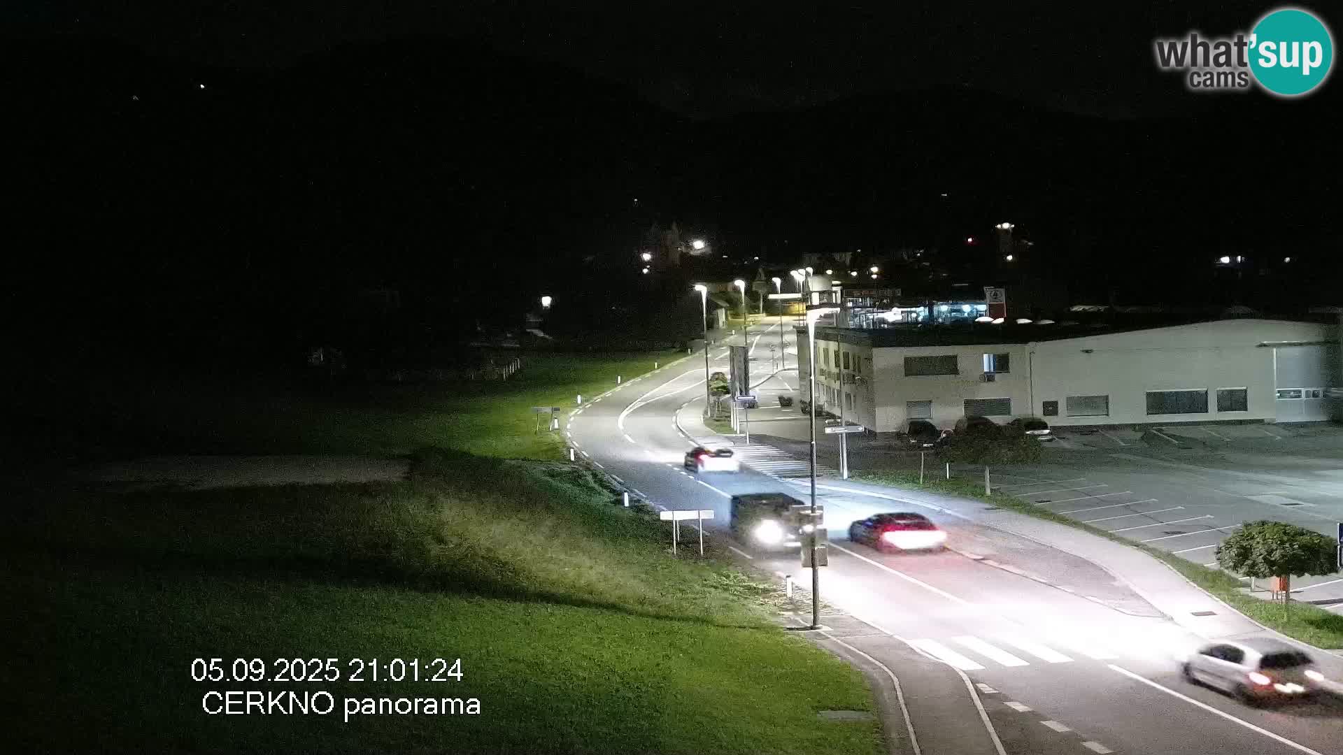 Webcam en direct – Entrée de la ville de Cerkno