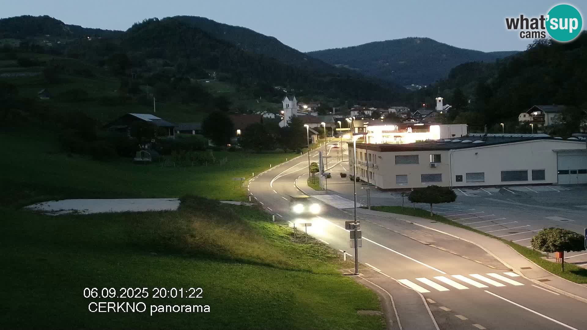 Cerkno city entrance Live Webcam