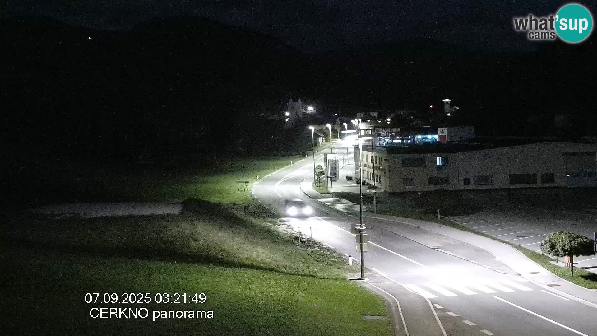 Webcam en direct – Entrée de la ville de Cerkno