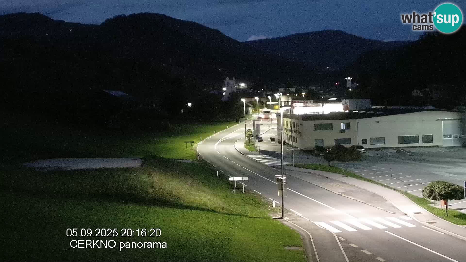 Cerkno city entrance Live Webcam