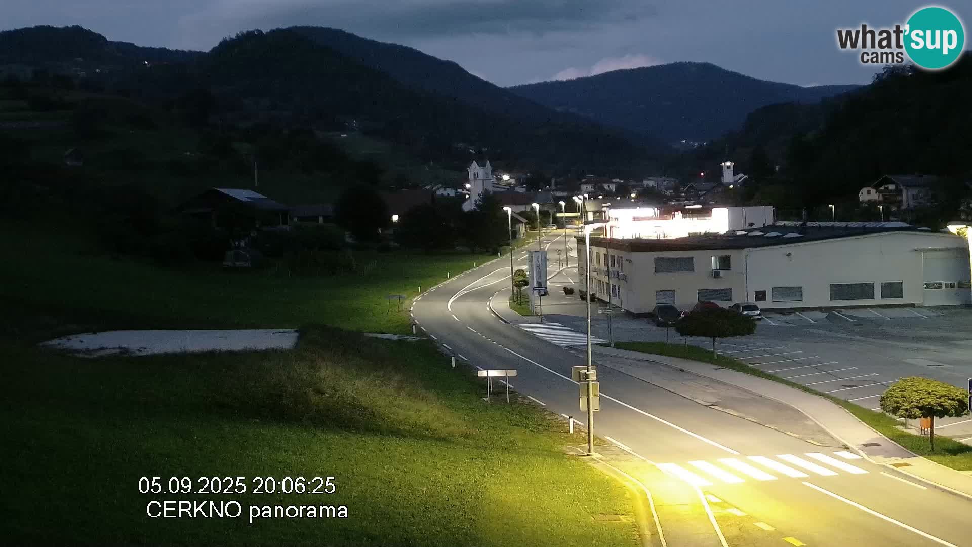 Cerkno entrada a la ciudad Webcam en vivo
