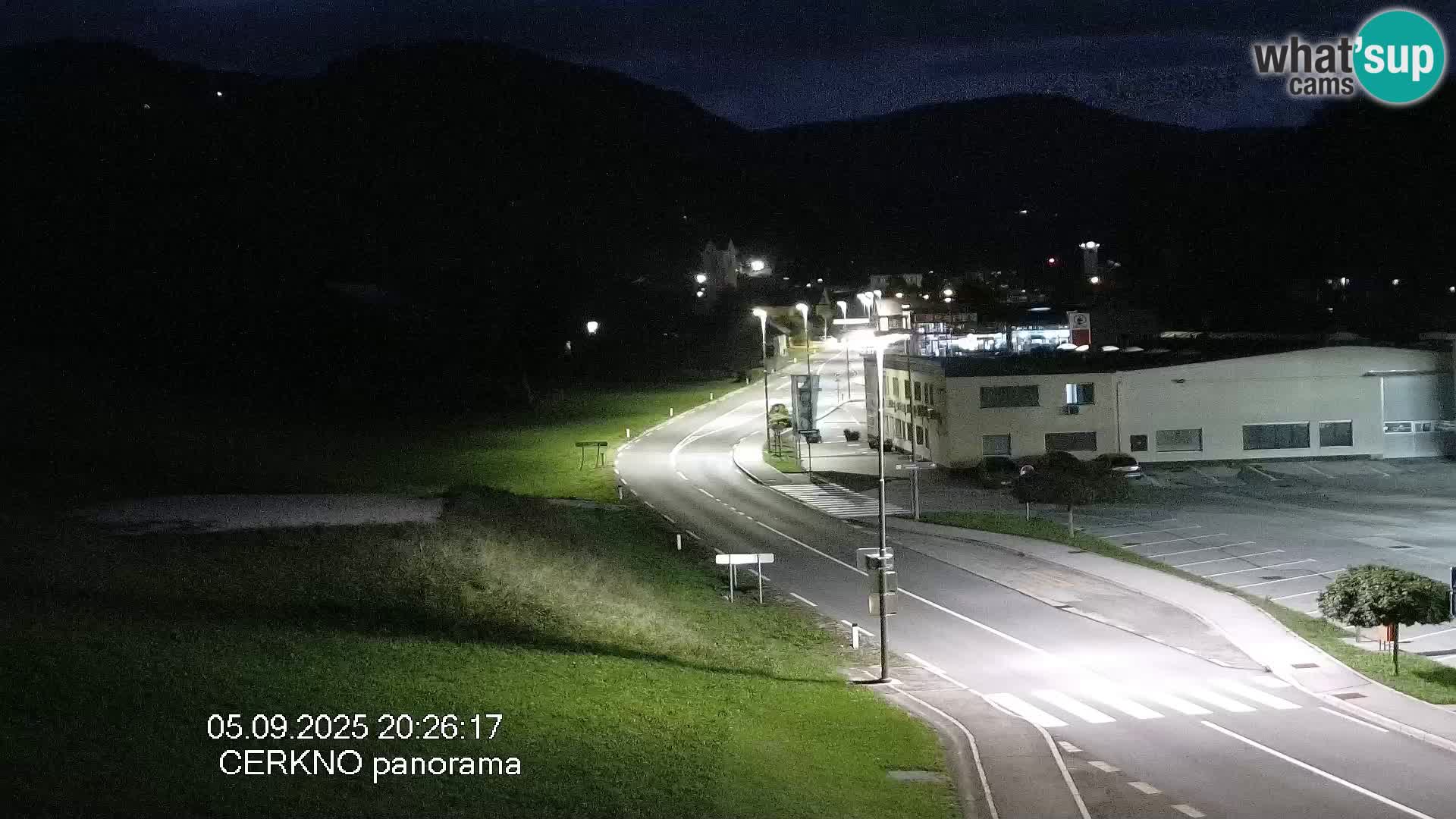 Cerkno city entrance Live Webcam