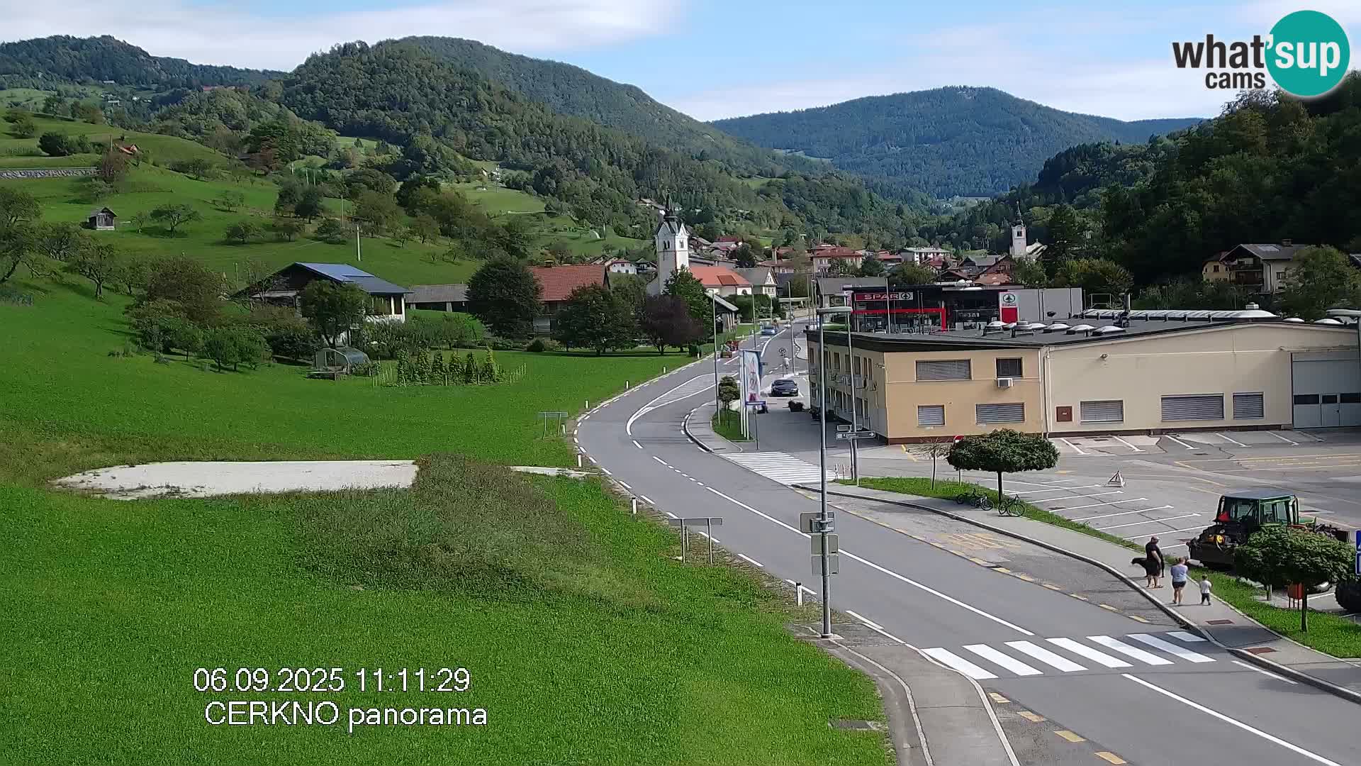 Cerkno city entrance Live Webcam