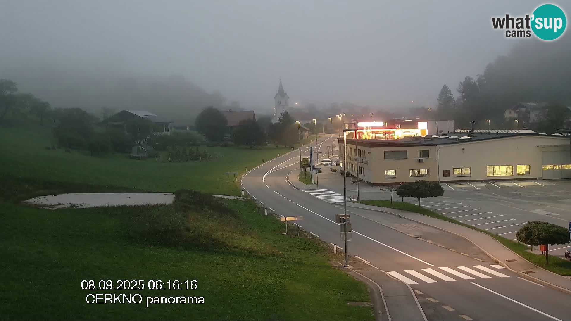 Cerkno entrada a la ciudad Webcam en vivo