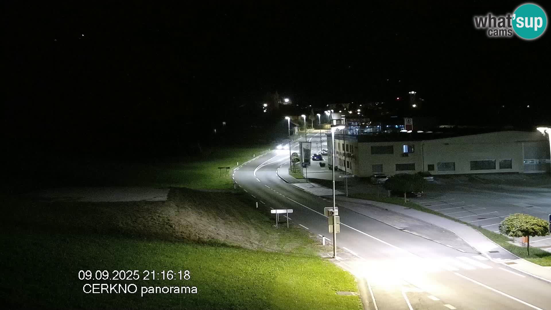 Webcam en direct – Entrée de la ville de Cerkno