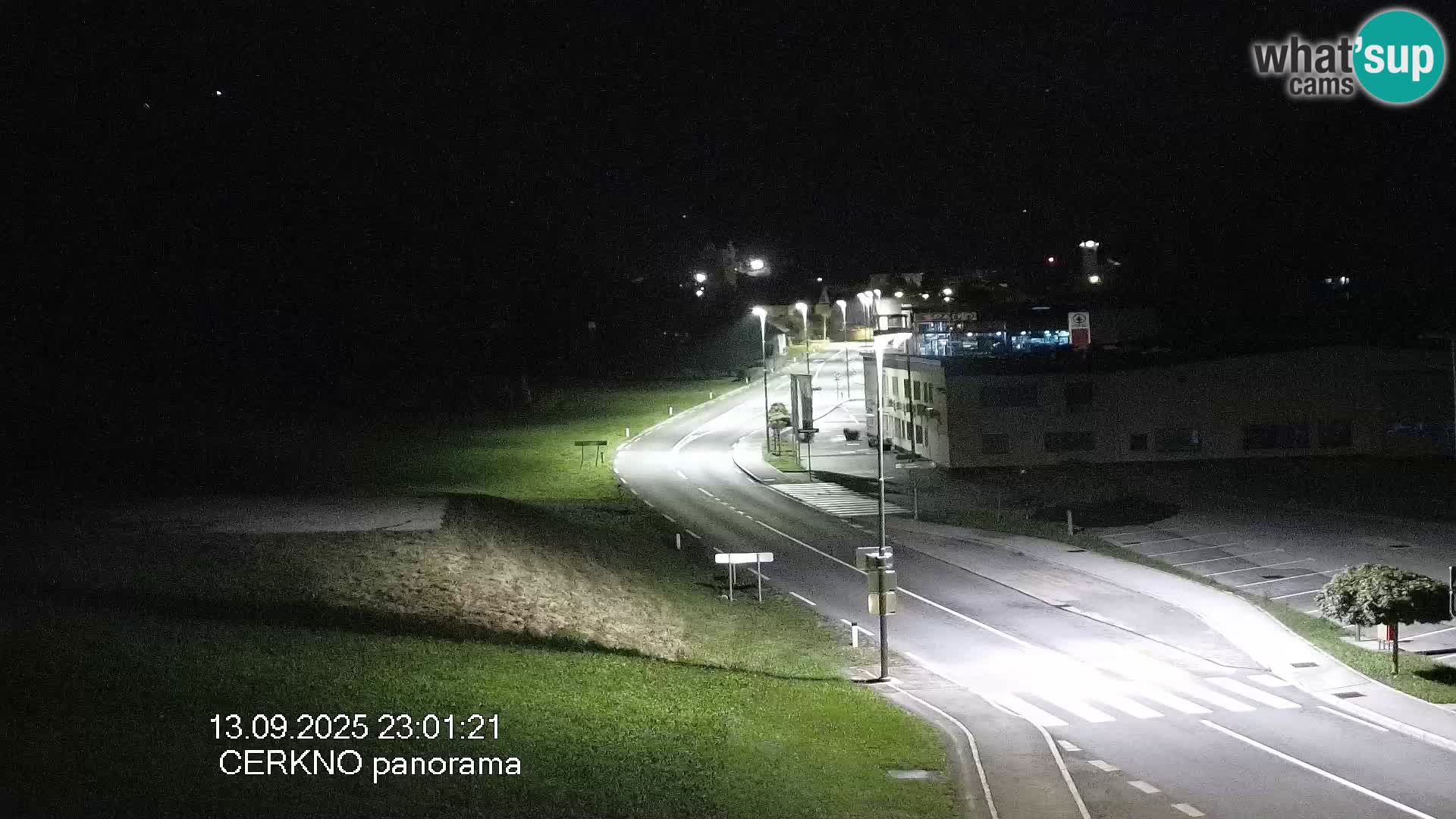 Cerkno city entrance Live Webcam