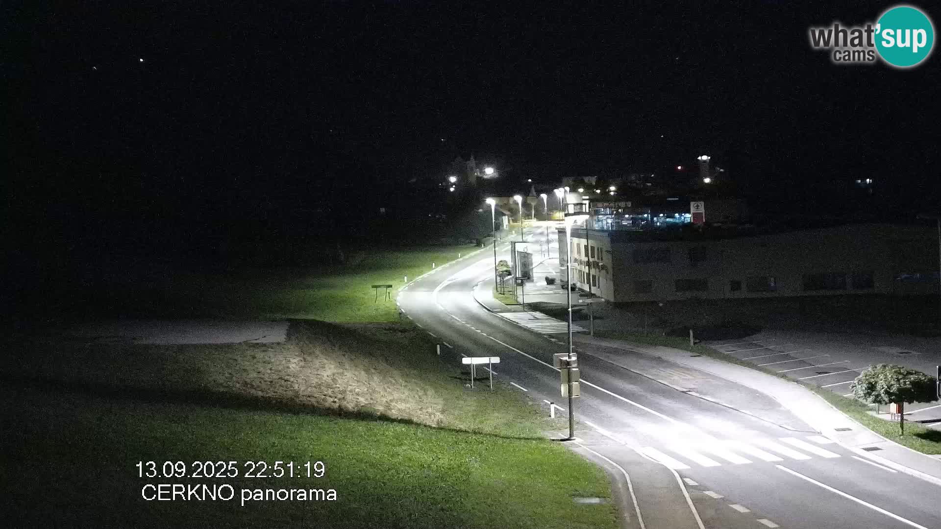 Cerkno entrada a la ciudad Webcam en vivo