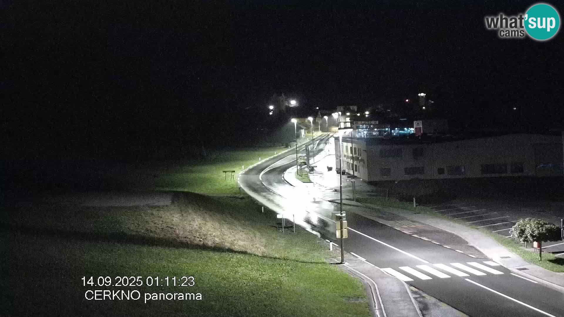 Webcam en direct – Entrée de la ville de Cerkno