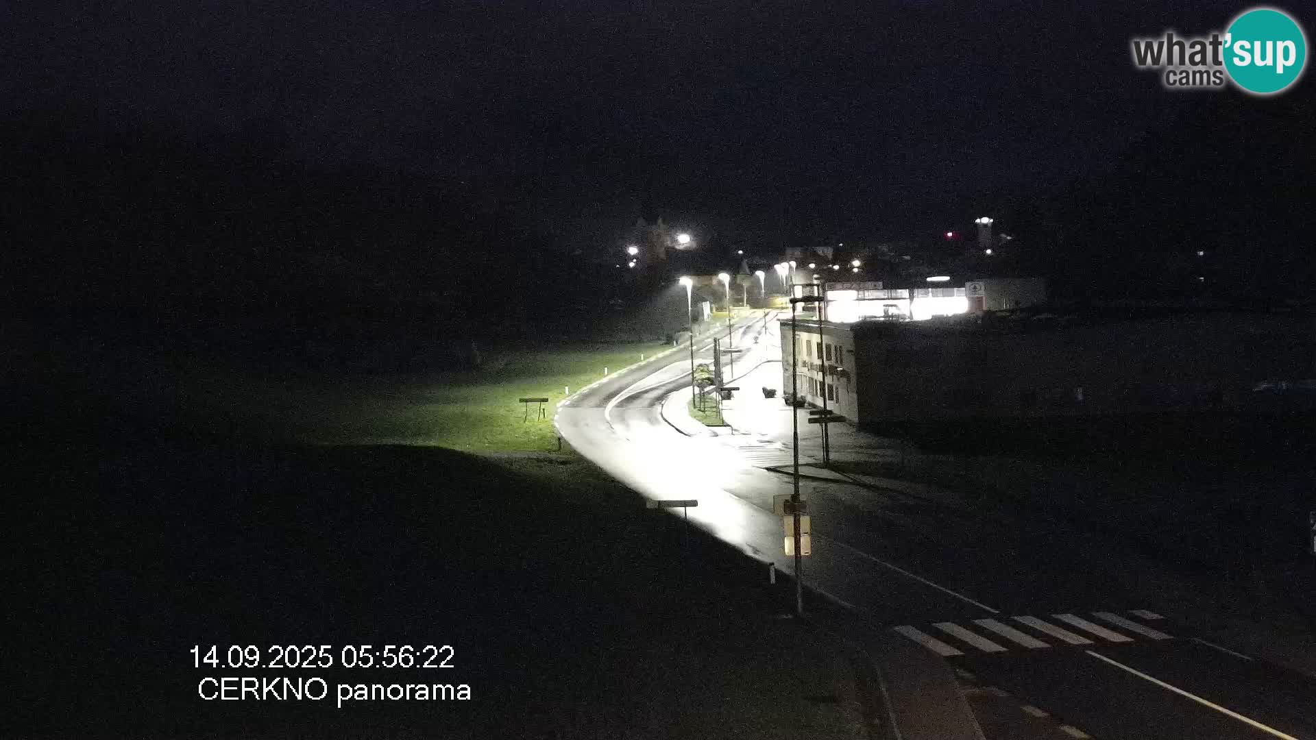 Webcam en direct – Entrée de la ville de Cerkno