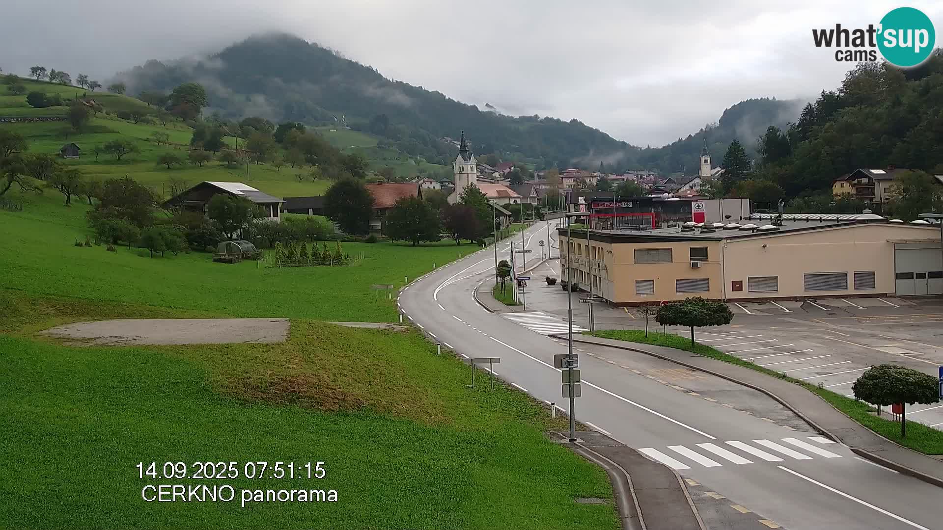 Cerkno entrada a la ciudad Webcam en vivo