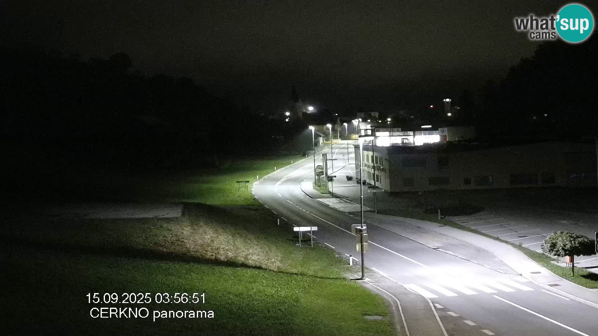 Cerkno city entrance Live Webcam