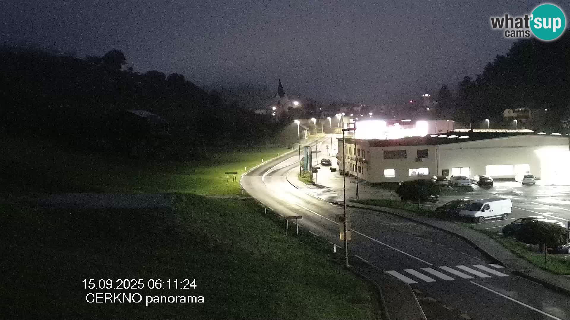Cerkno city entrance Live Webcam