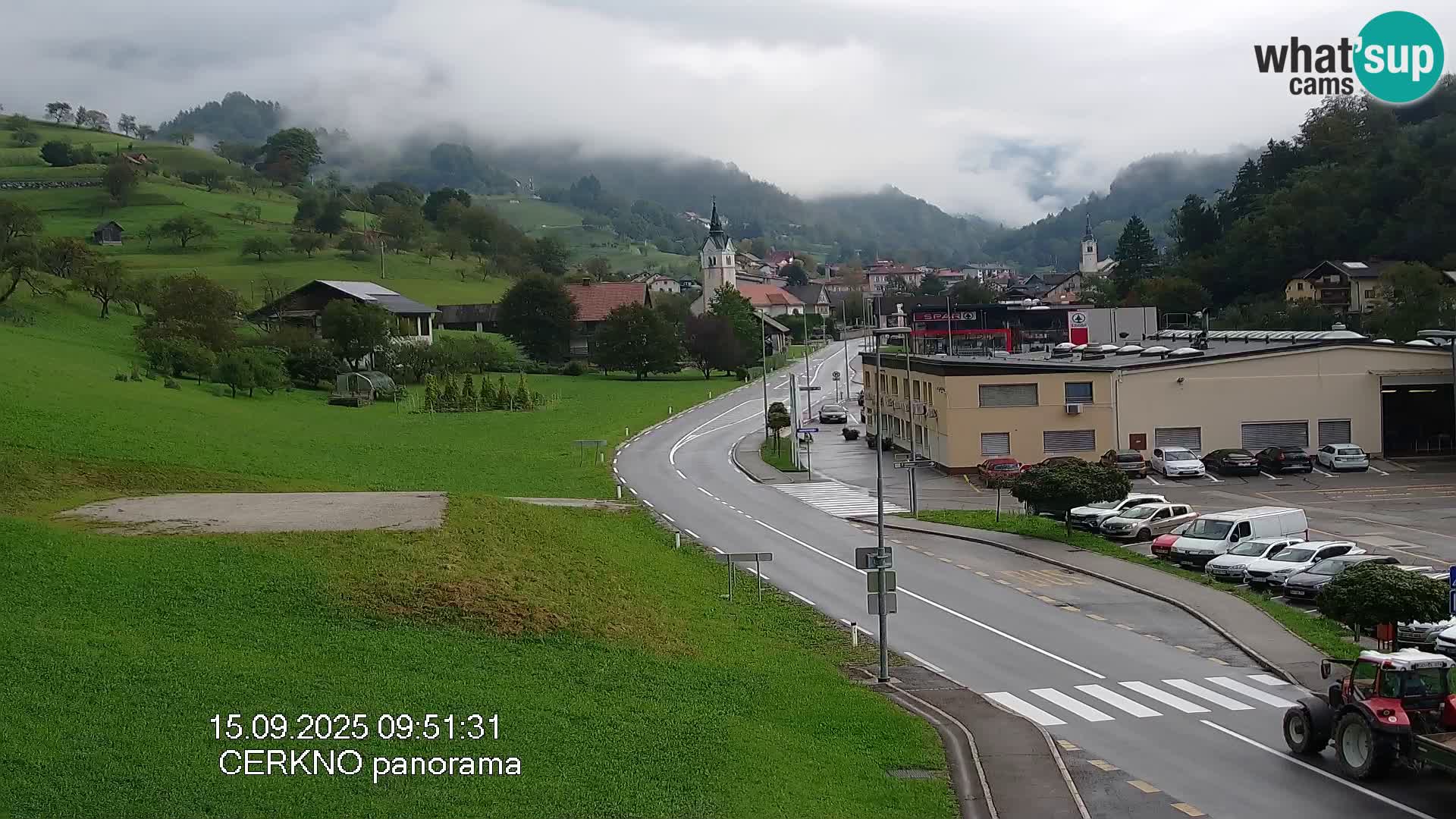 Cerkno entrada a la ciudad Webcam en vivo