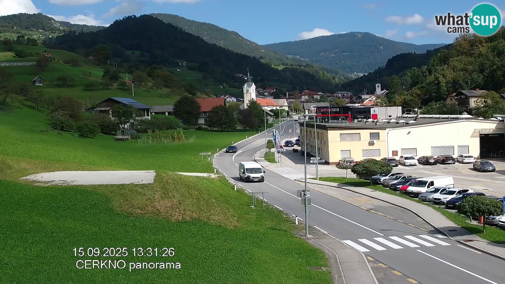 Cerkno entrada a la ciudad Webcam en vivo