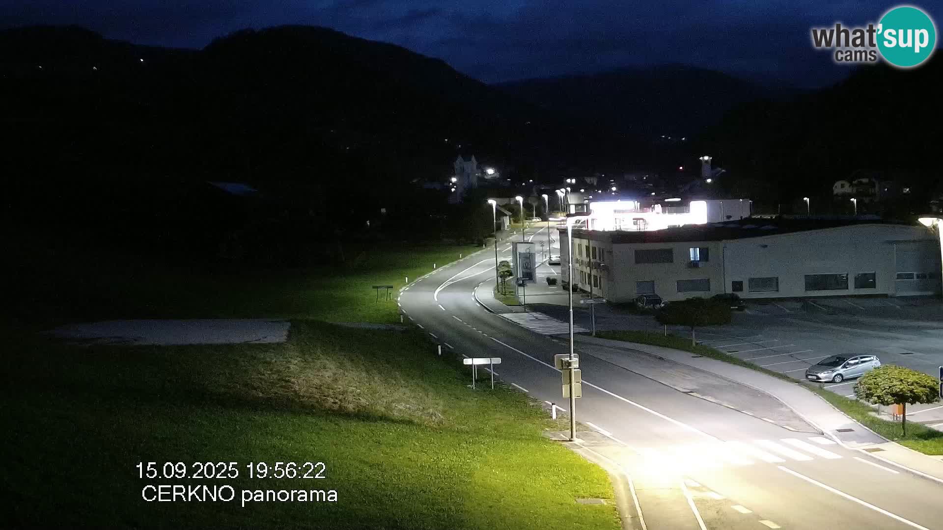 Cerkno entrada a la ciudad Webcam en vivo